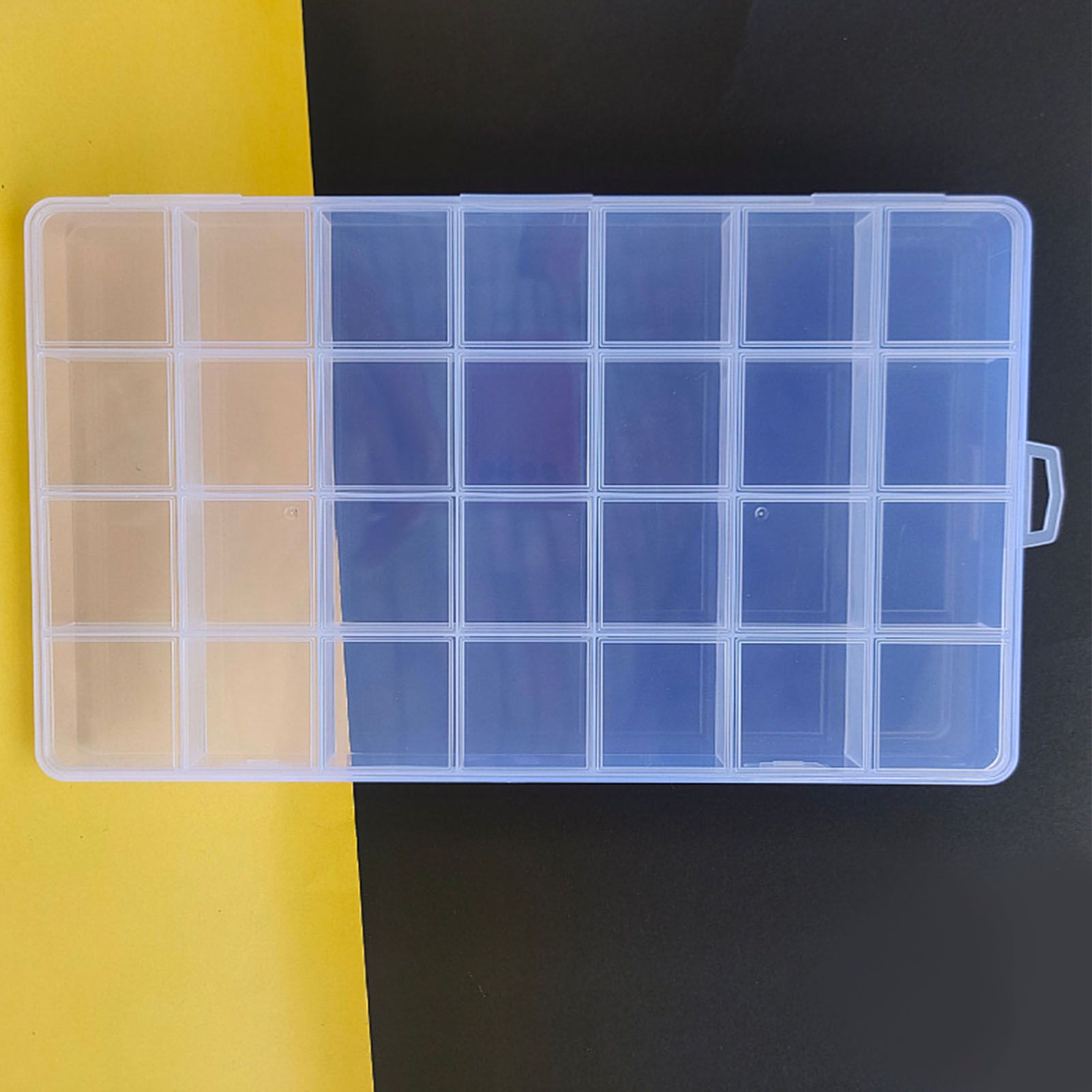 Clear Plastic Storage Box 28 Grids ABS Transparent Small Item Organizer Box view 6
