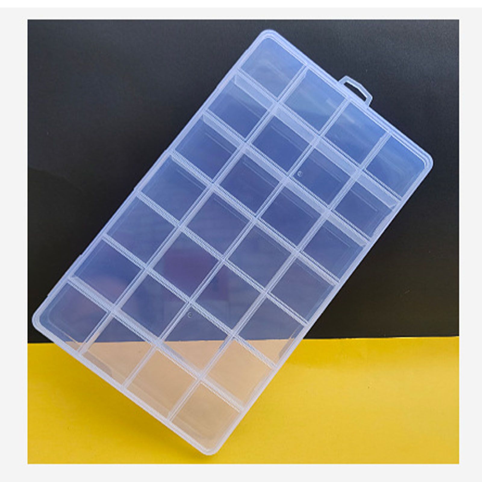 Clear Plastic Storage Box 28 Grids ABS Transparent Small Item Organizer Box view 9