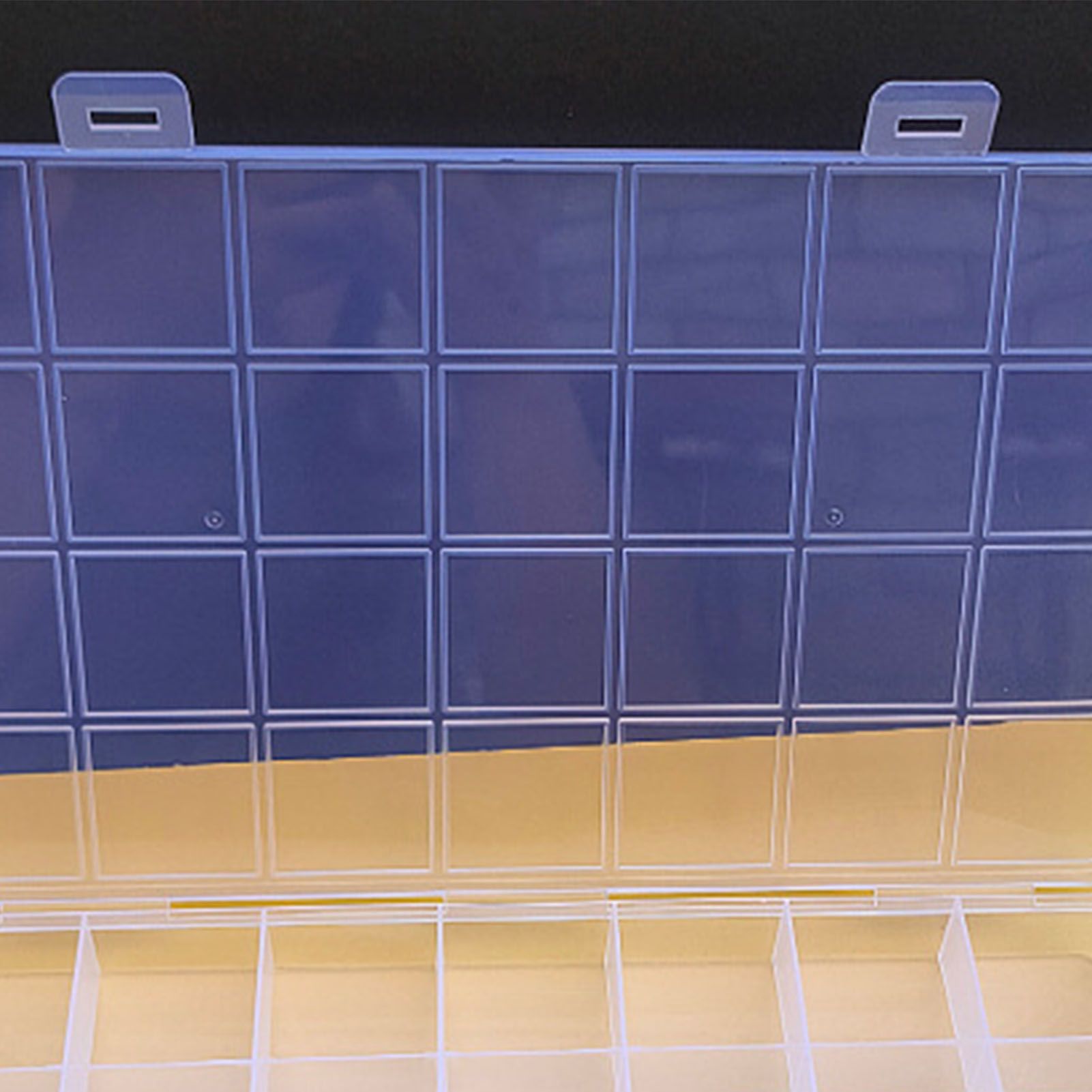Clear Plastic Storage Box 28 Grids ABS Transparent Small Item Organizer Box view 13