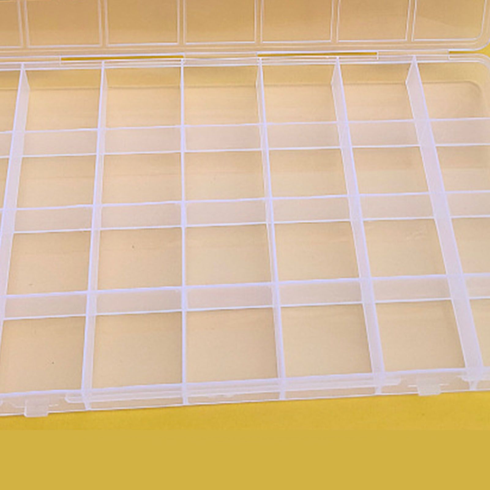 Clear Plastic Storage Box 28 Grids ABS Transparent Small Item Organizer Box view 14