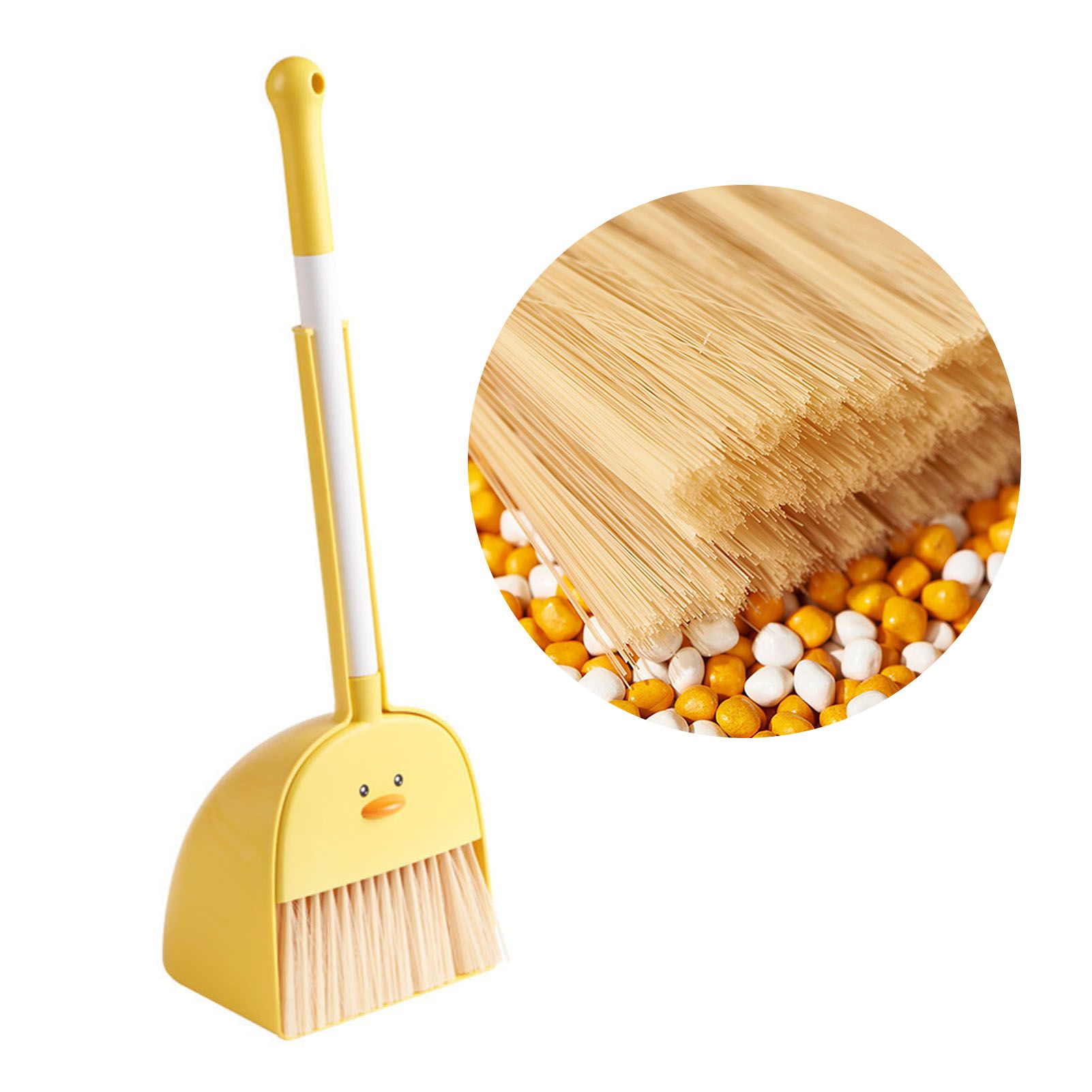 Kids Mini Broom Dustpan Set Children Cartoon Broom Cleaning Tool Home Baby view 4
