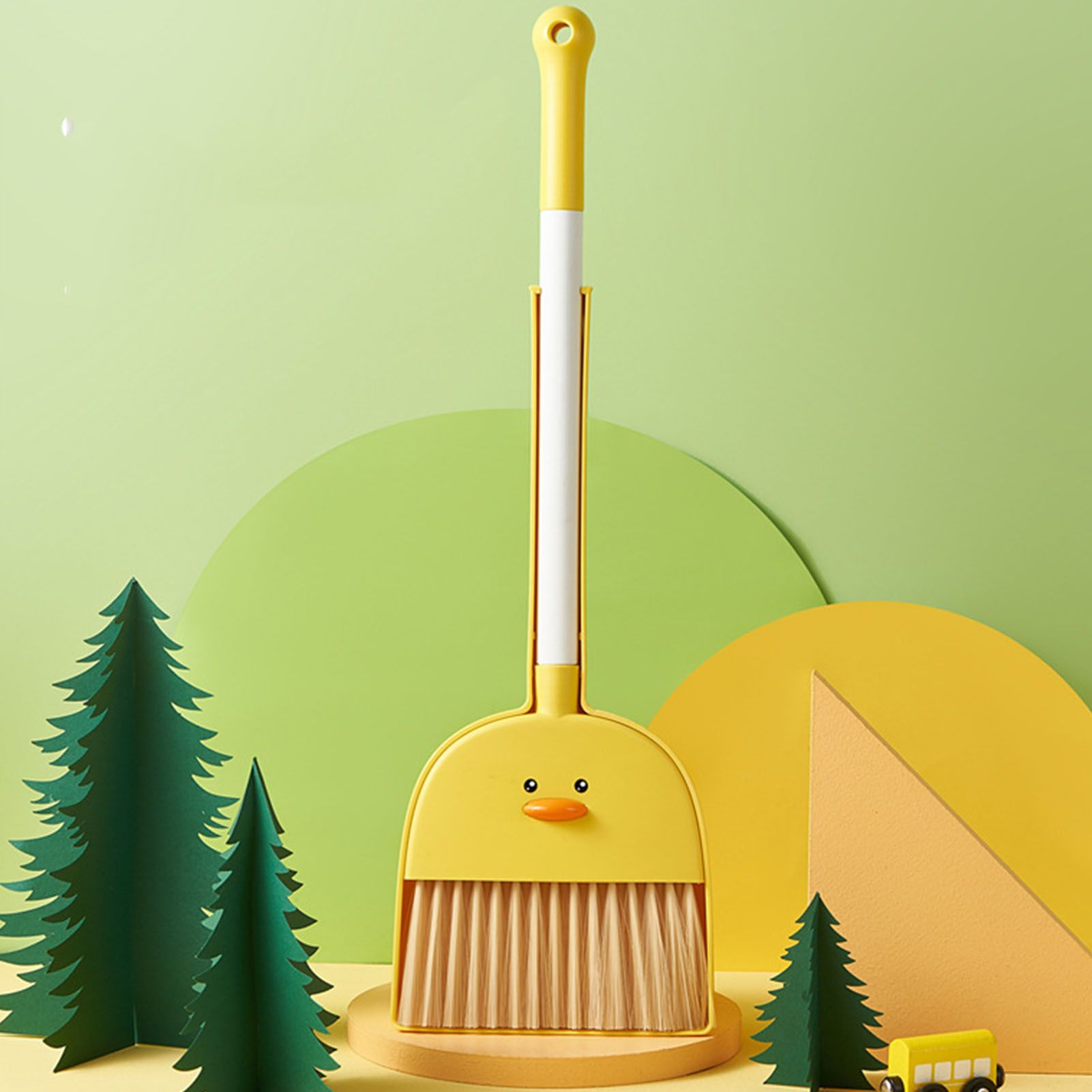 Kids Mini Broom Dustpan Set Children Cartoon Broom Cleaning Tool Home Baby view 10