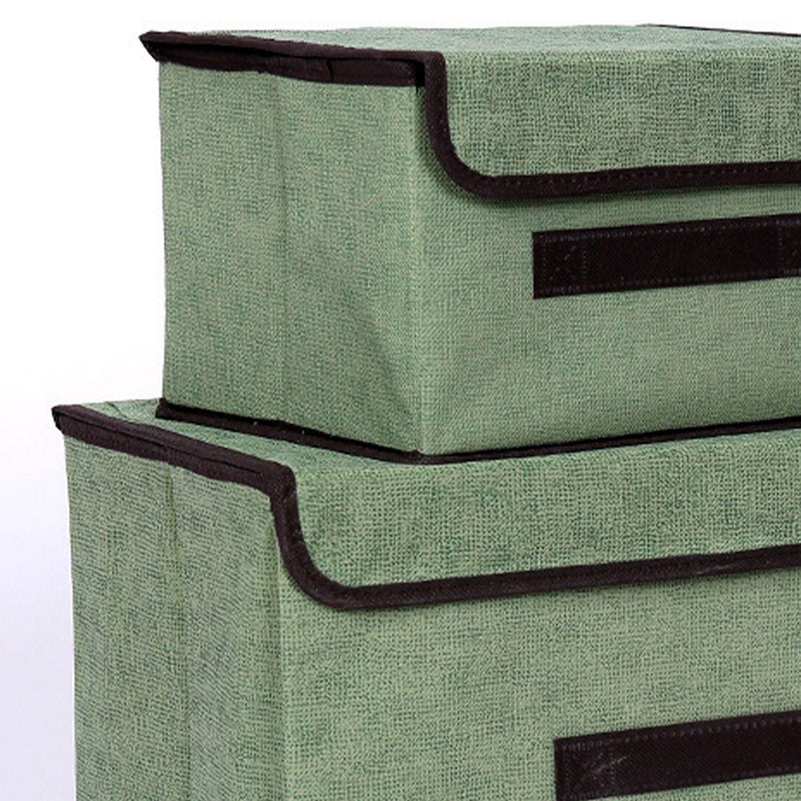 4 Pcs Non Woven Storage Box Case Dustproof Collapsible Two Large and Two Small view 9