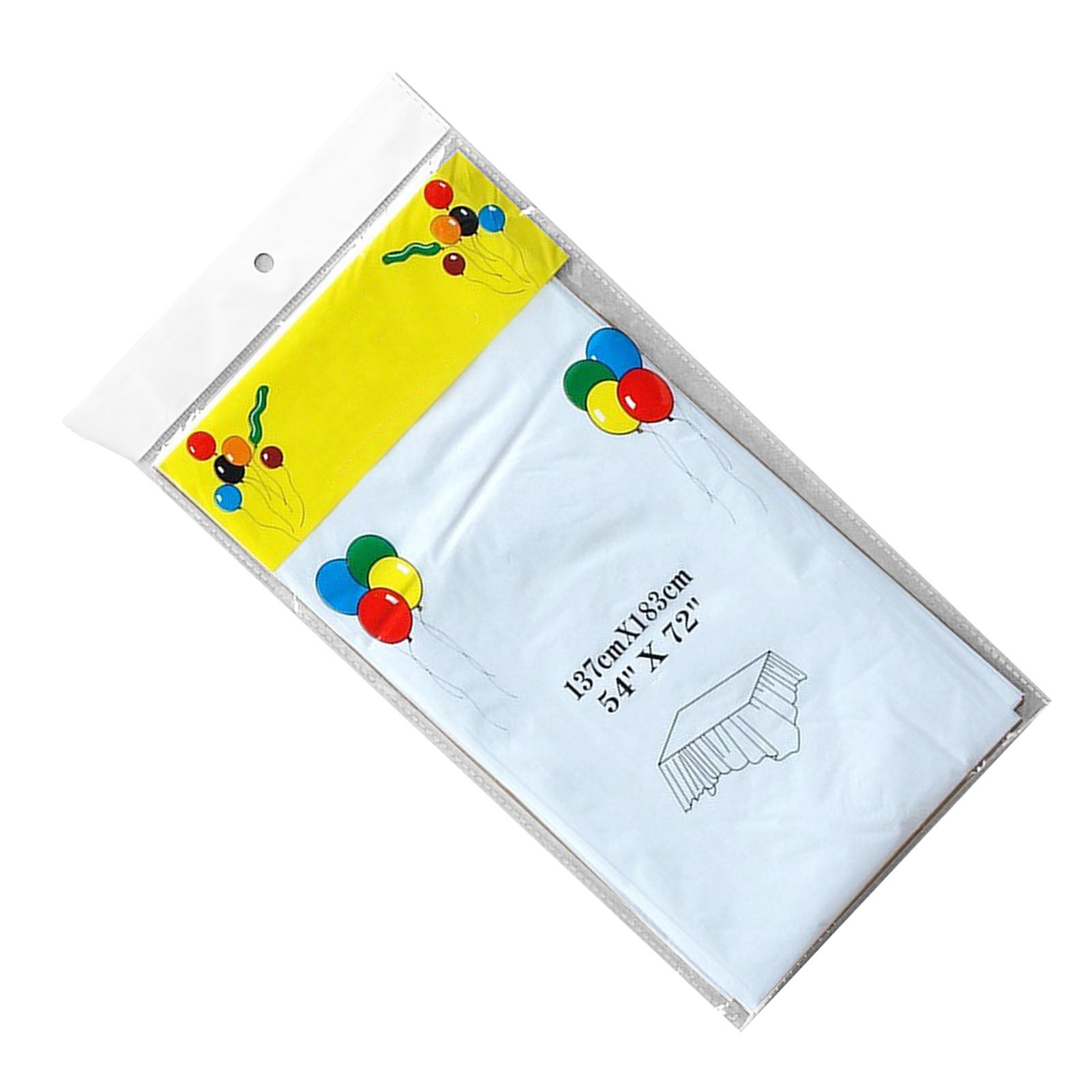 5Pcs Disposable Tablecloth White 137x183cm PE Protective Table Cloth for view 3