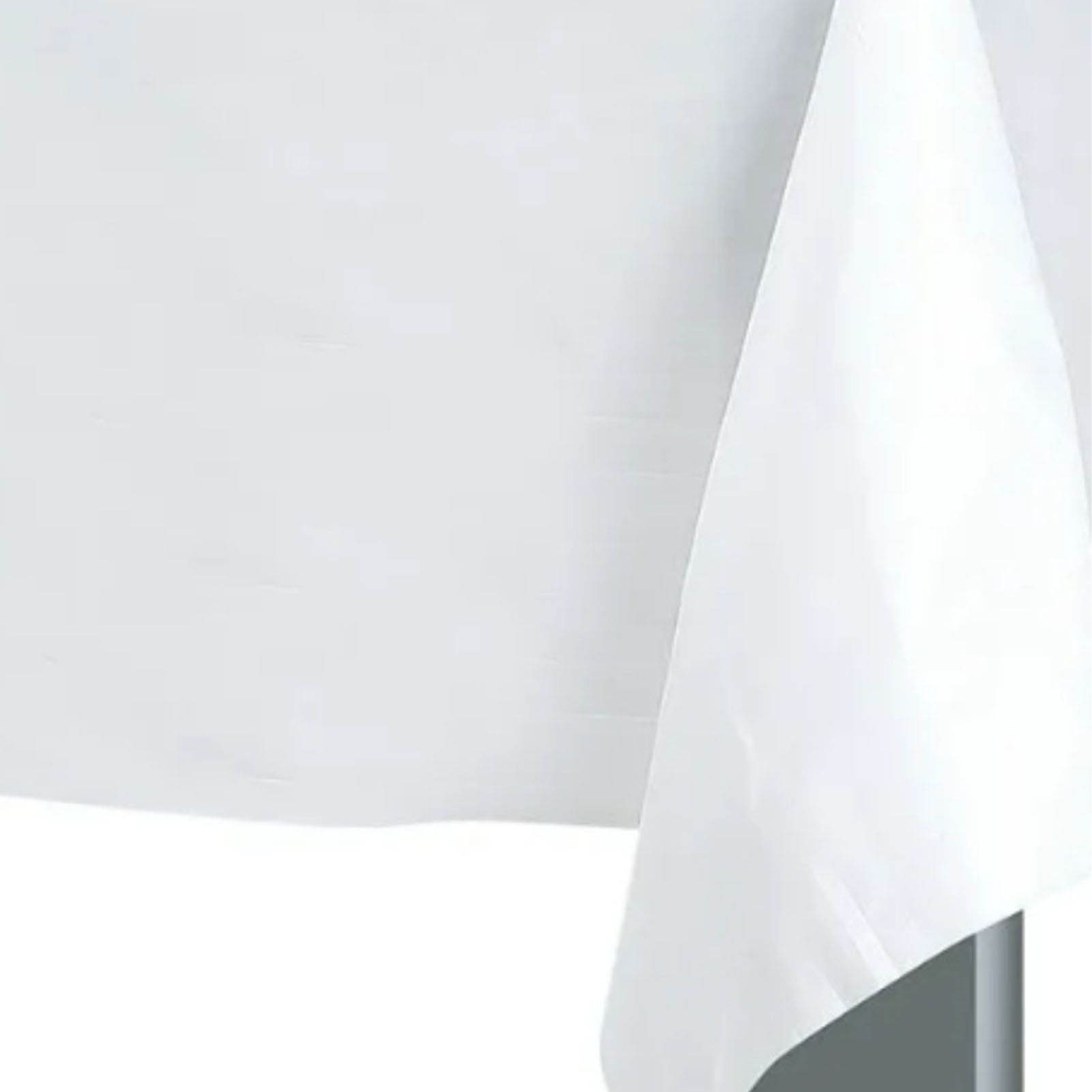 5Pcs Disposable Tablecloth White 137x183cm PE Protective Table Cloth for view 9