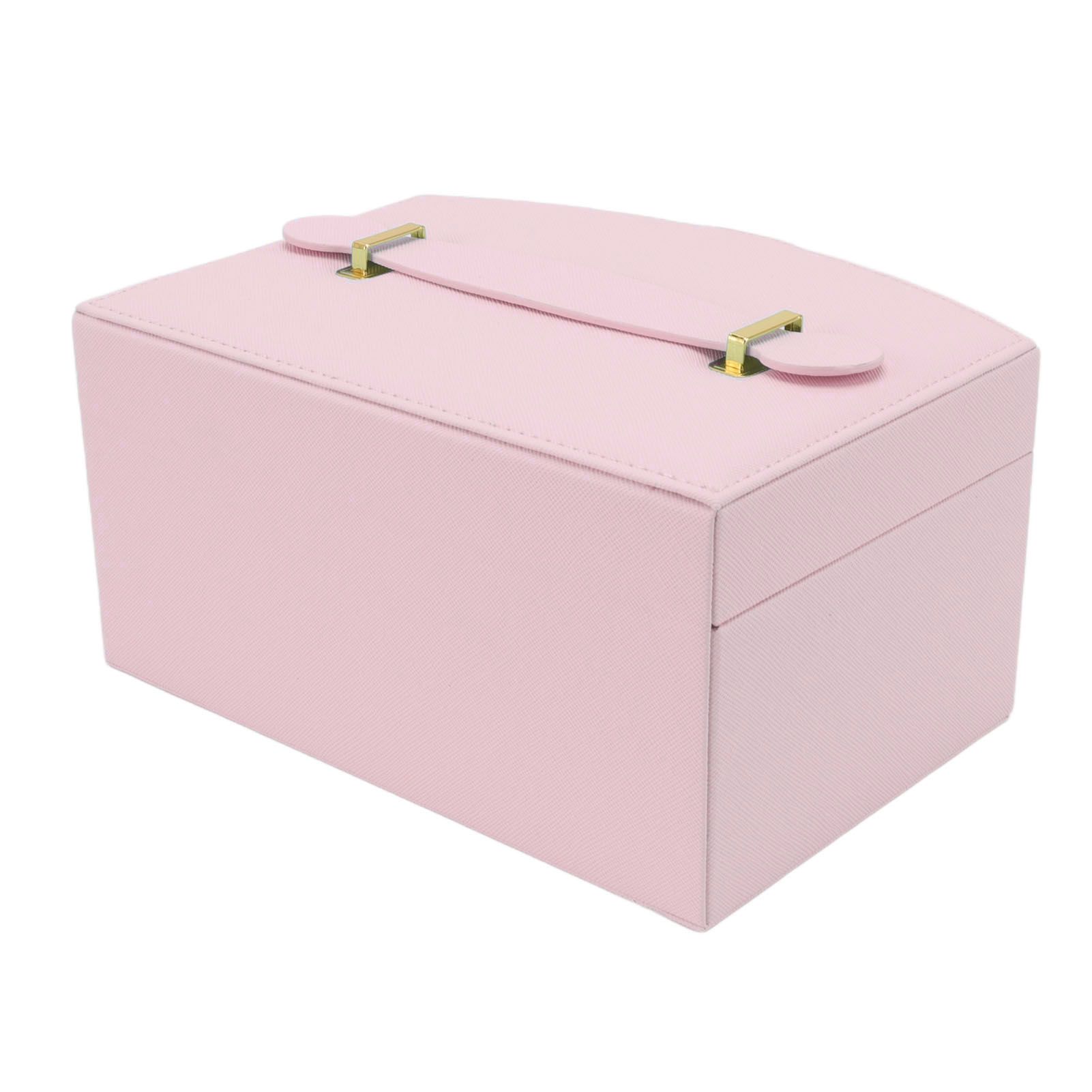 Travel Jewelry Case Portable 2 Layers PU Leather Jewelry Storage Holder Box view 8