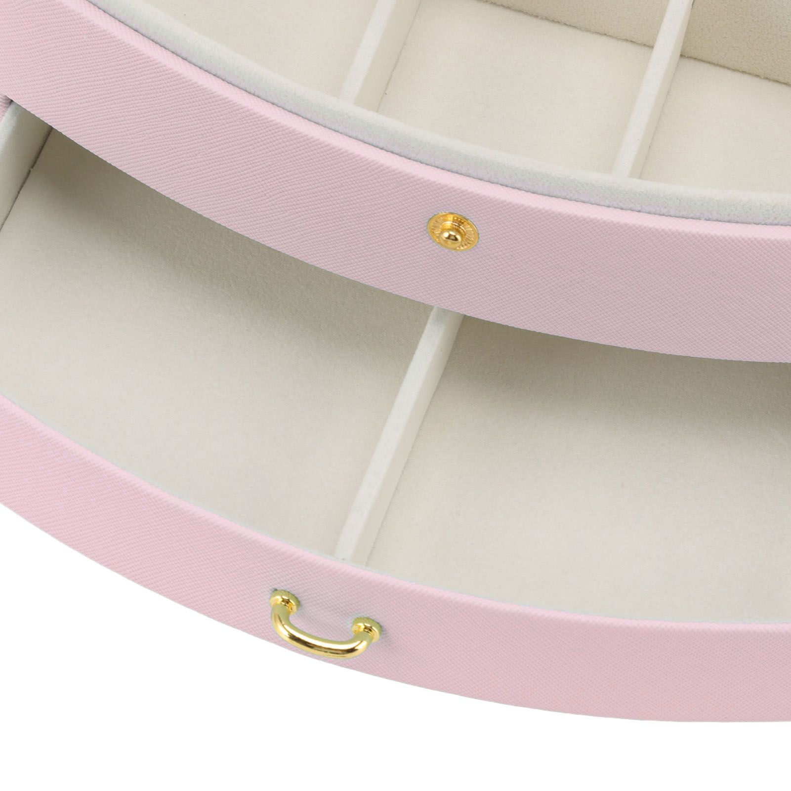 Travel Jewelry Case Portable 2 Layers PU Leather Jewelry Storage Holder Box view 14