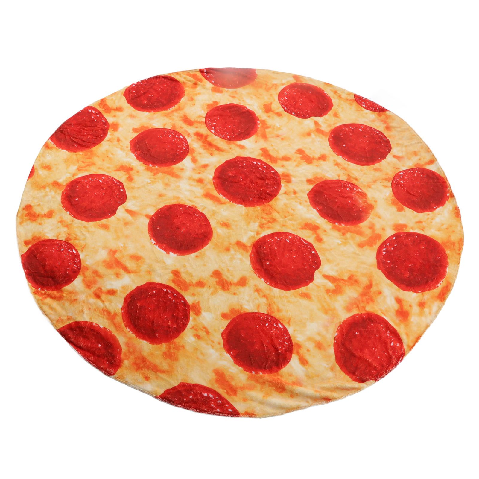 Pizza Blanket for Adults and Kids Soft Flannel Throw Blanket Comfortable Vivid view 3
