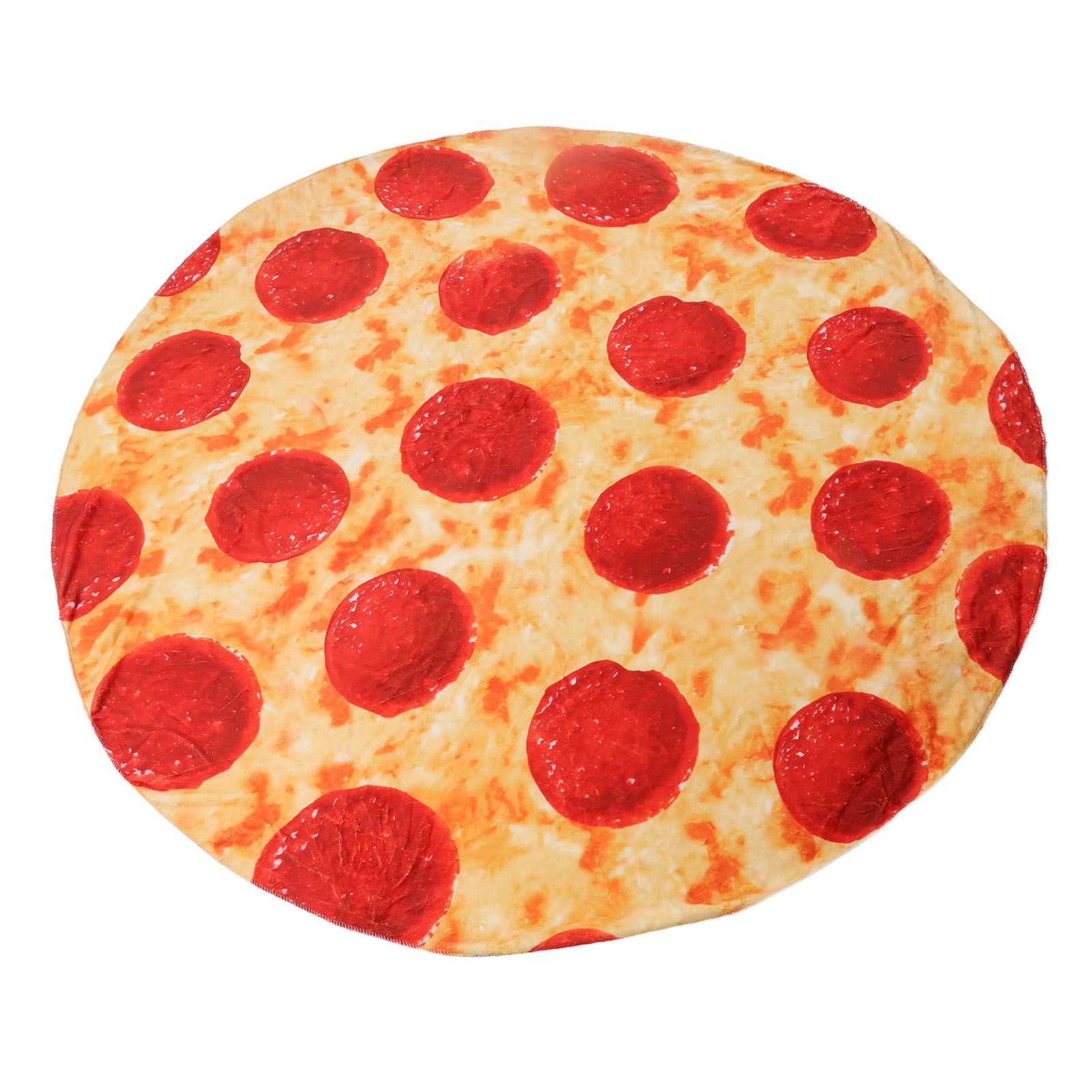 Pizza Blanket for Adults and Kids Soft Flannel Throw Blanket Comfortable Vivid view 5