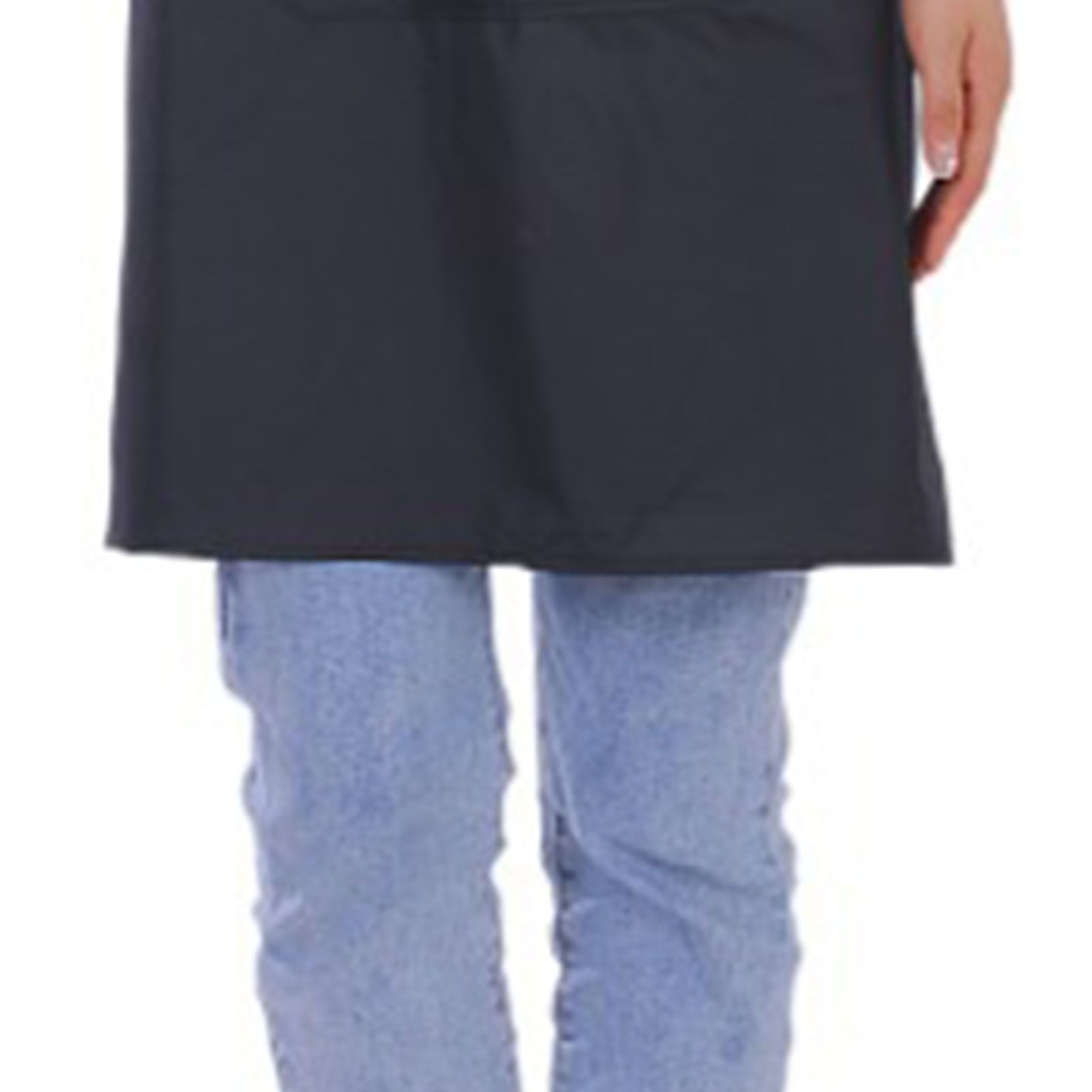 6pcs Waterproof Apron Lightweight Black Apron with Two Pockets for Mens Women view 9