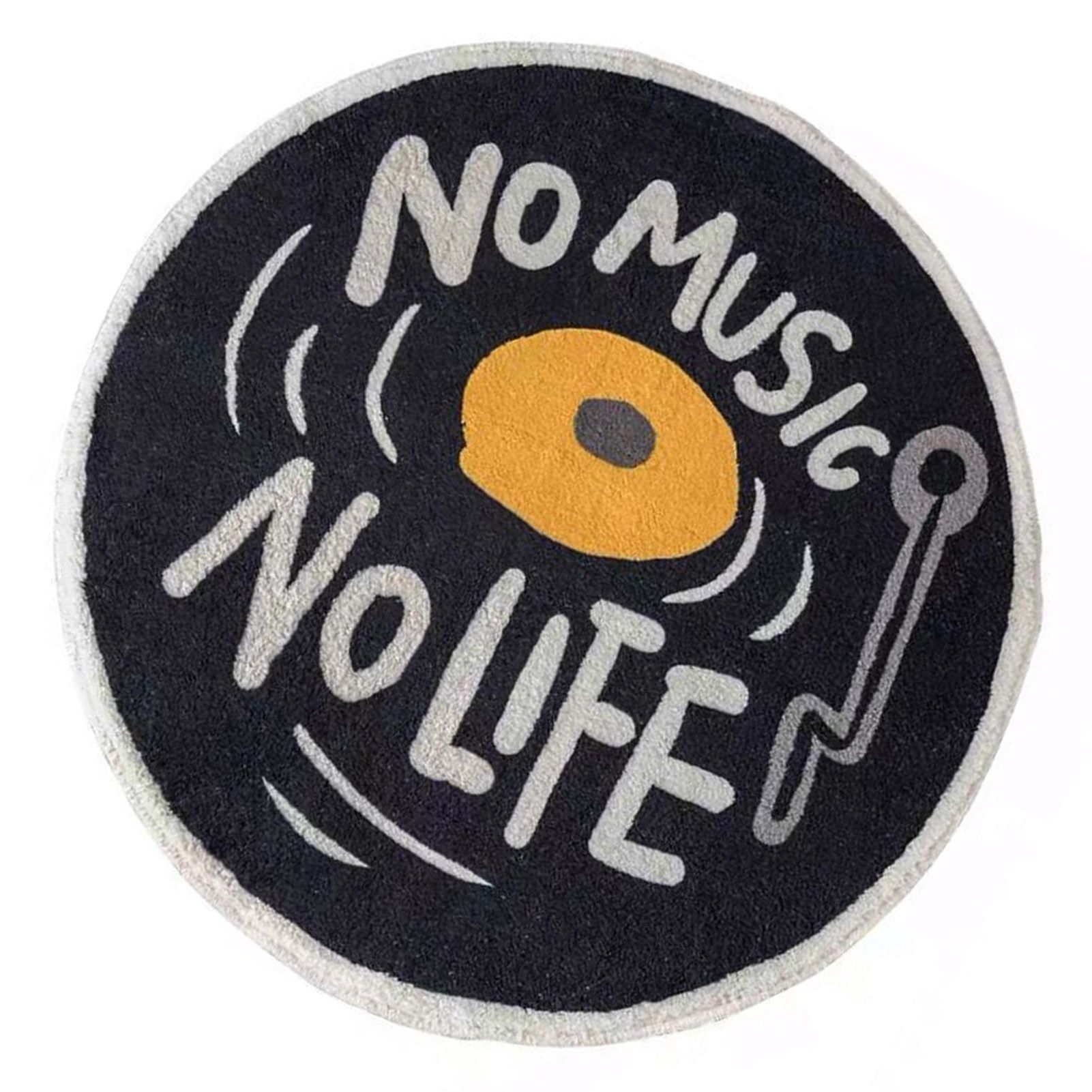 Water Absorbent Mat Retro CD Disk Design Anti Slip Thick Soft Imitation view 4