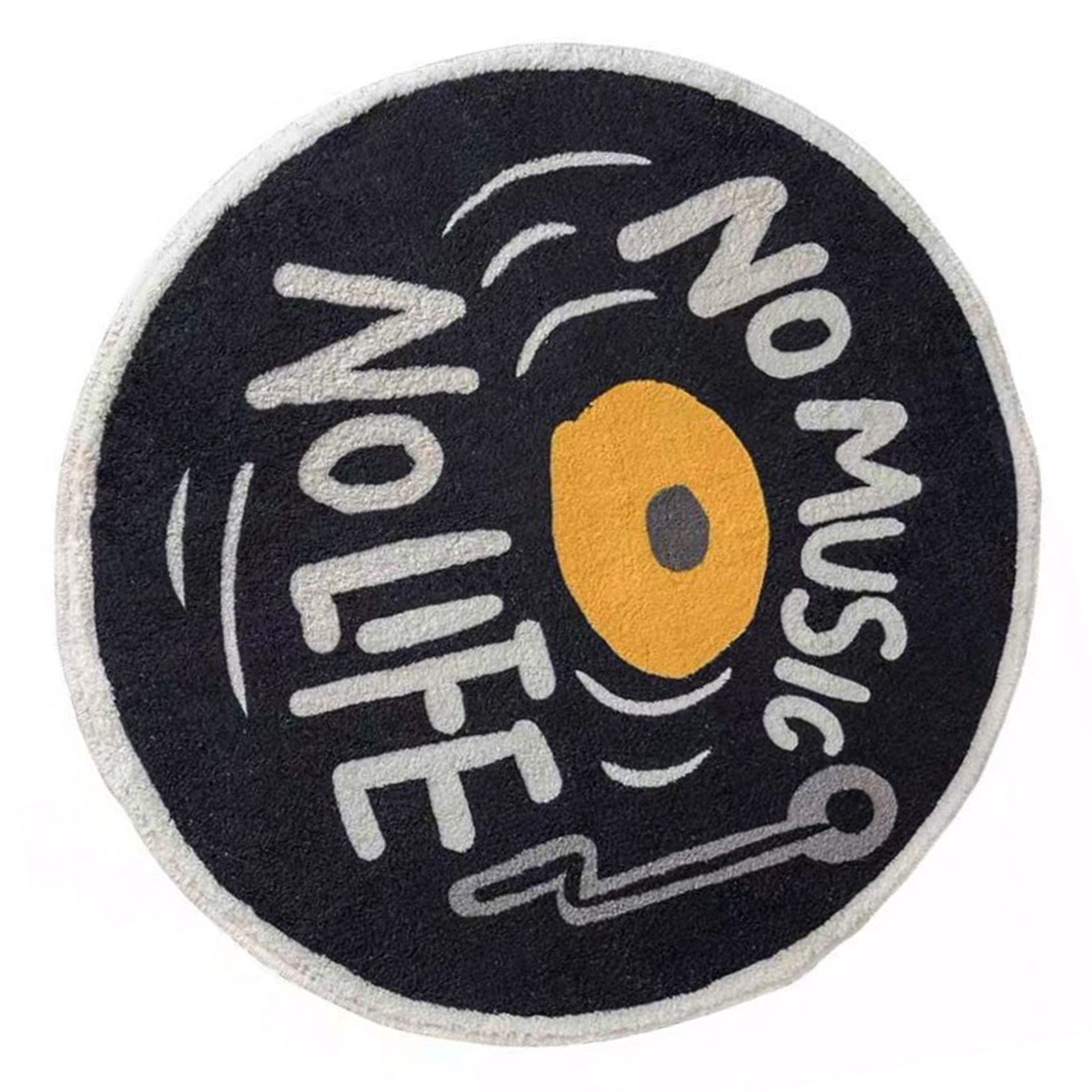 Water Absorbent Mat Retro CD Disk Design Anti Slip Thick Soft Imitation view 11