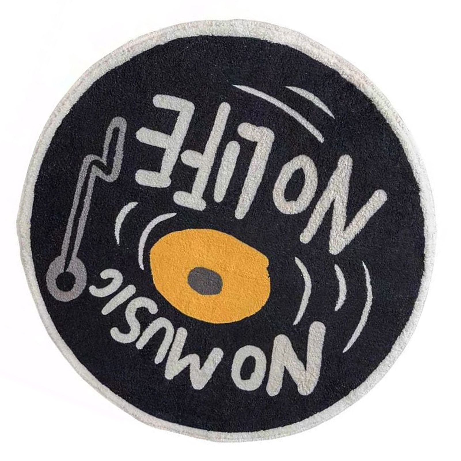 Water Absorbent Mat Retro CD Disk Design Anti Slip Thick Soft Imitation view 12