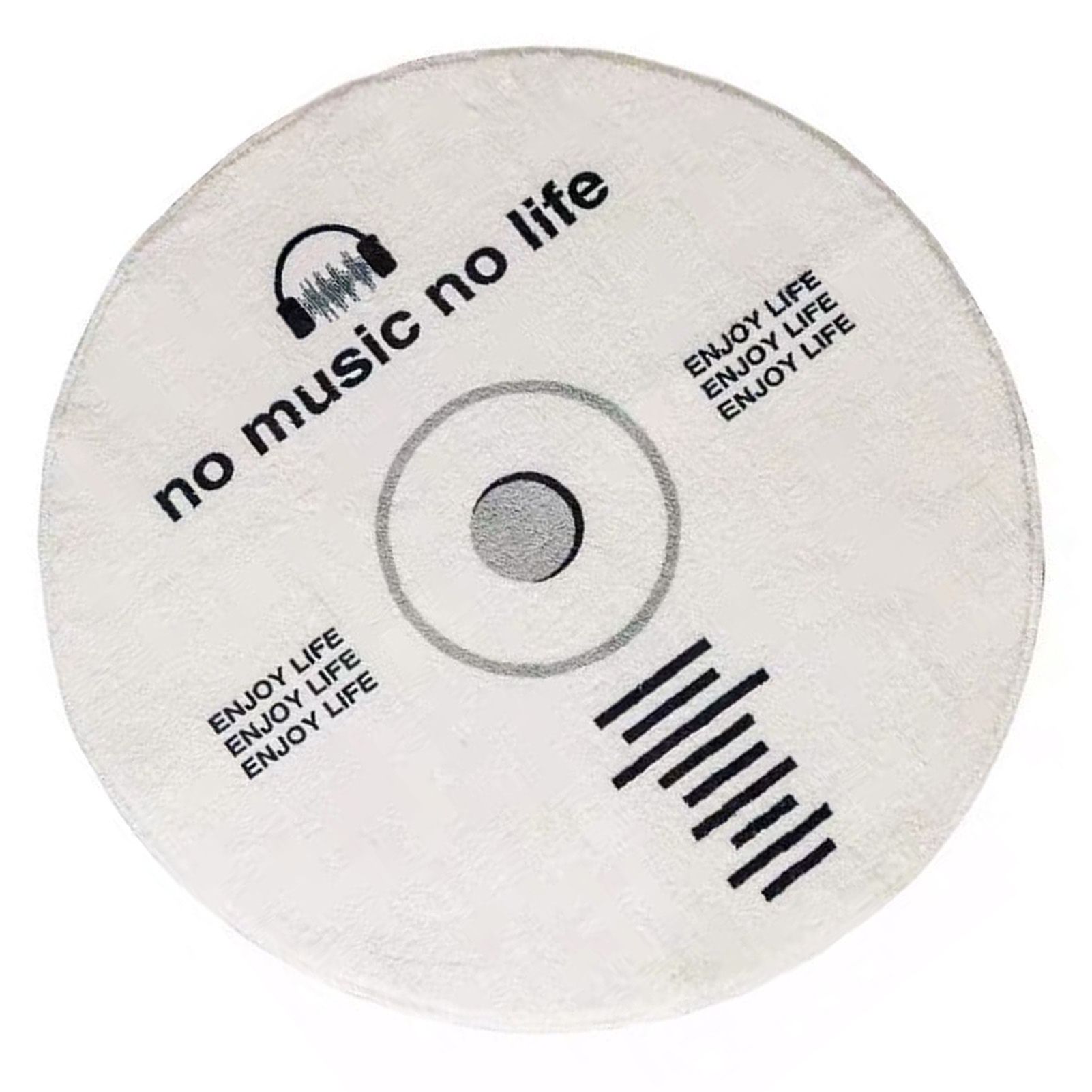 Water Absorbent Mat Retro CD Disk Design Anti Slip Thick Soft Imitation view 3