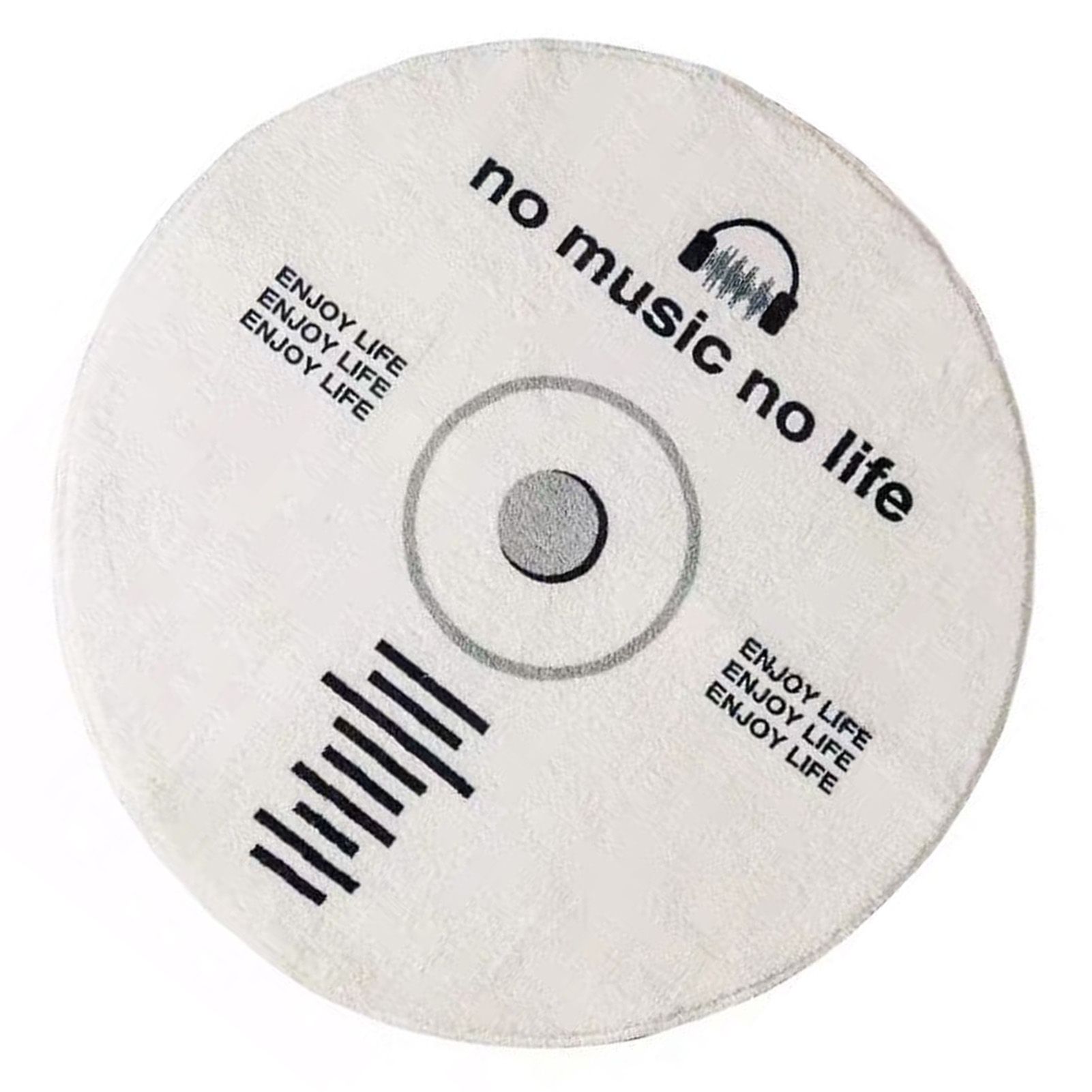 Water Absorbent Mat Retro CD Disk Design Anti Slip Thick Soft Imitation view 4