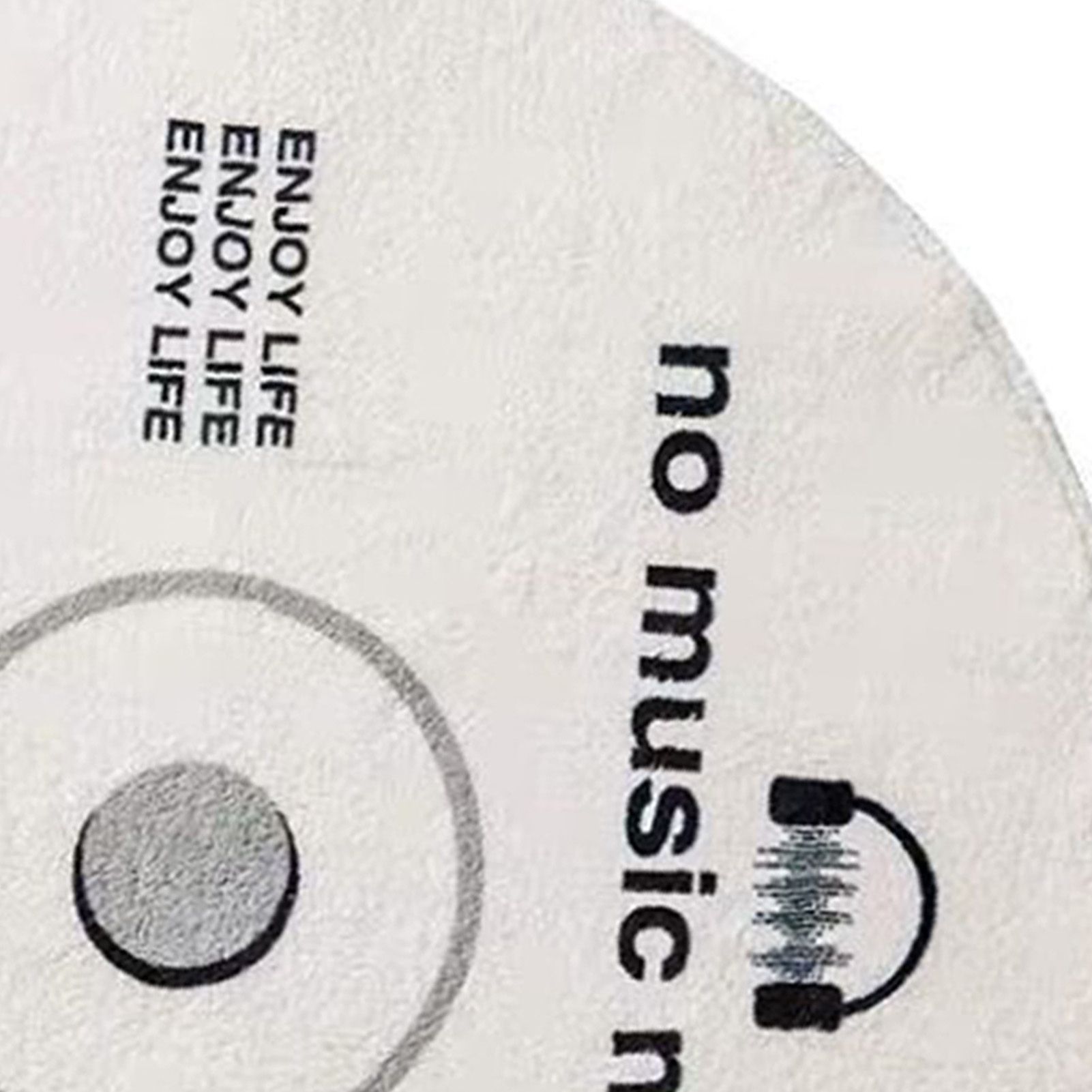 Water Absorbent Mat Retro CD Disk Design Anti Slip Thick Soft Imitation view 8