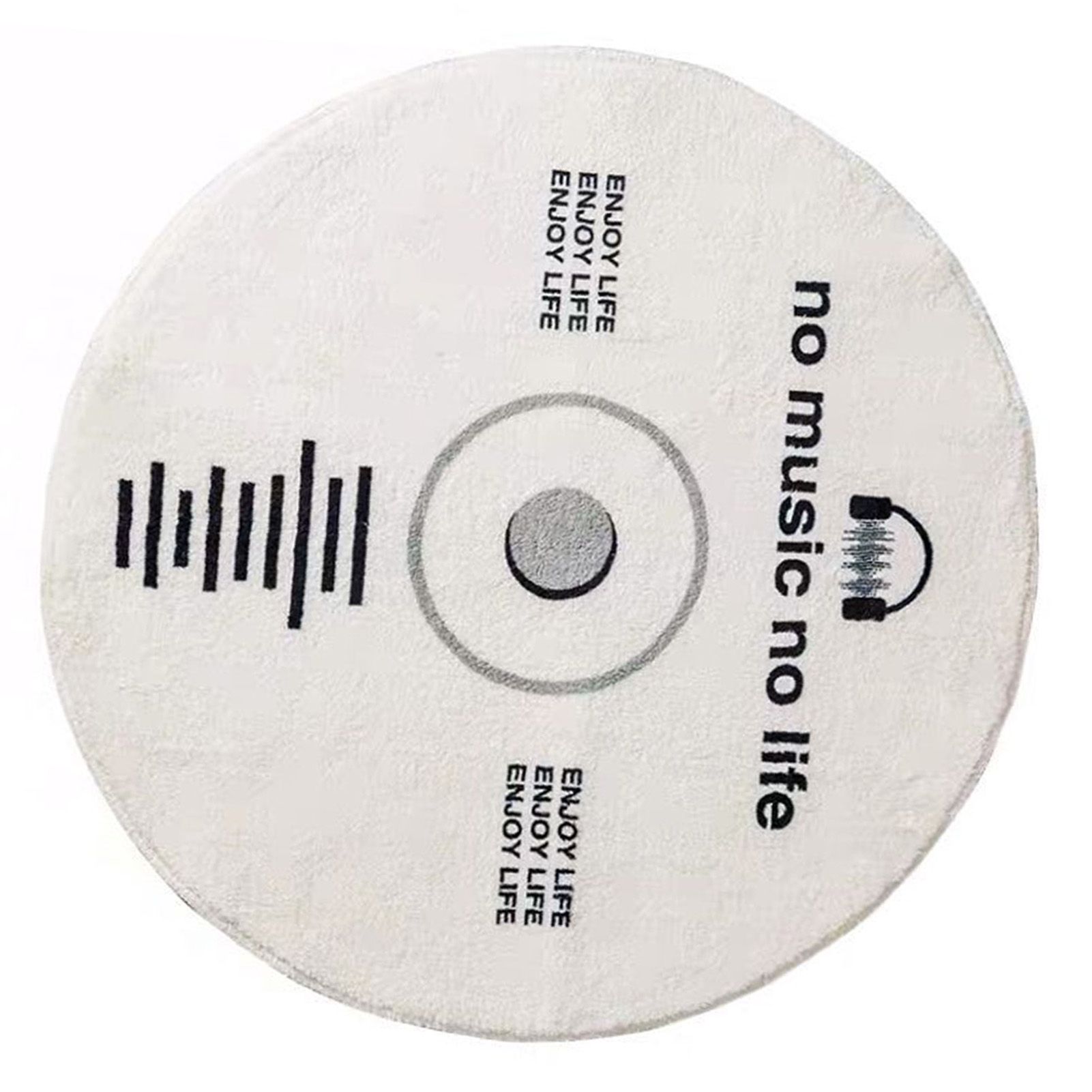 Water Absorbent Mat Retro CD Disk Design Anti Slip Thick Soft Imitation view 13