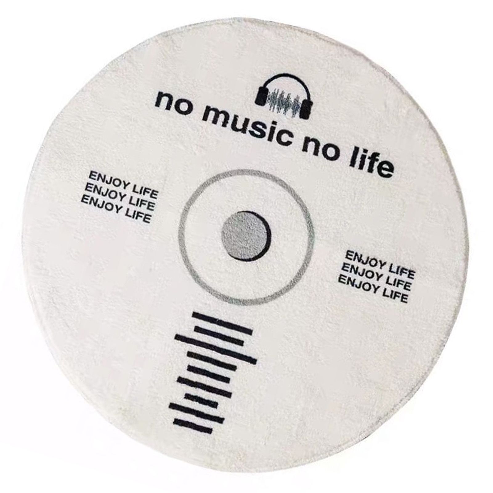 Water Absorbent Mat Retro CD Disk Design Anti Slip Thick Soft Imitation view 14