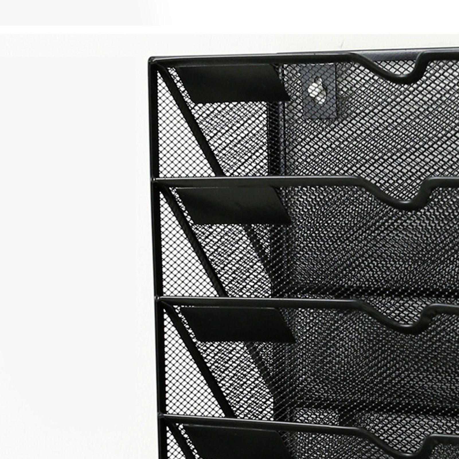 5 Tier Wall File Organizer Vertical Placement Glossy Edges Wall Mount File view 10