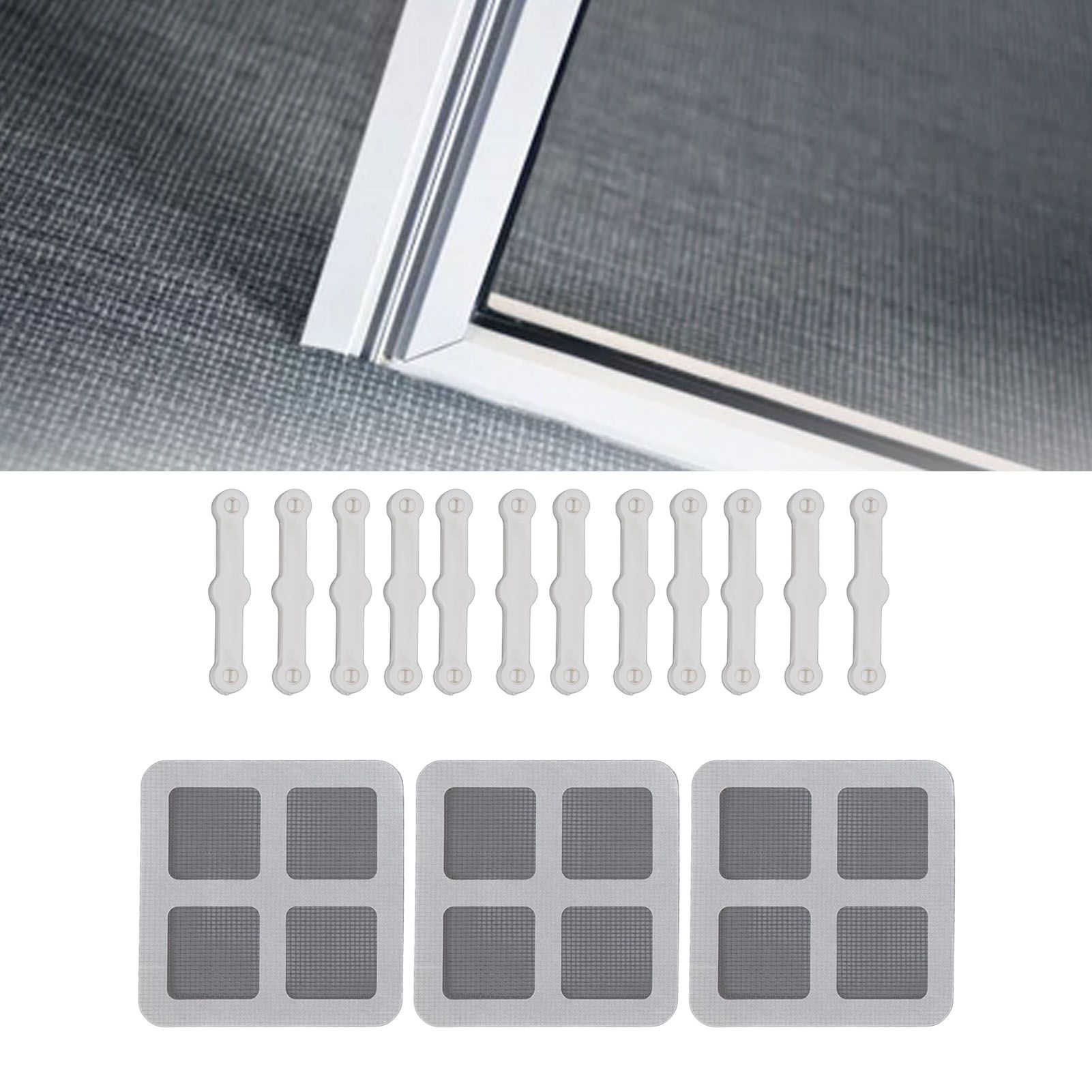 12Pcs Screen Window Clips Home Windows Mounting Buckle for Fly Screen Insect view 11