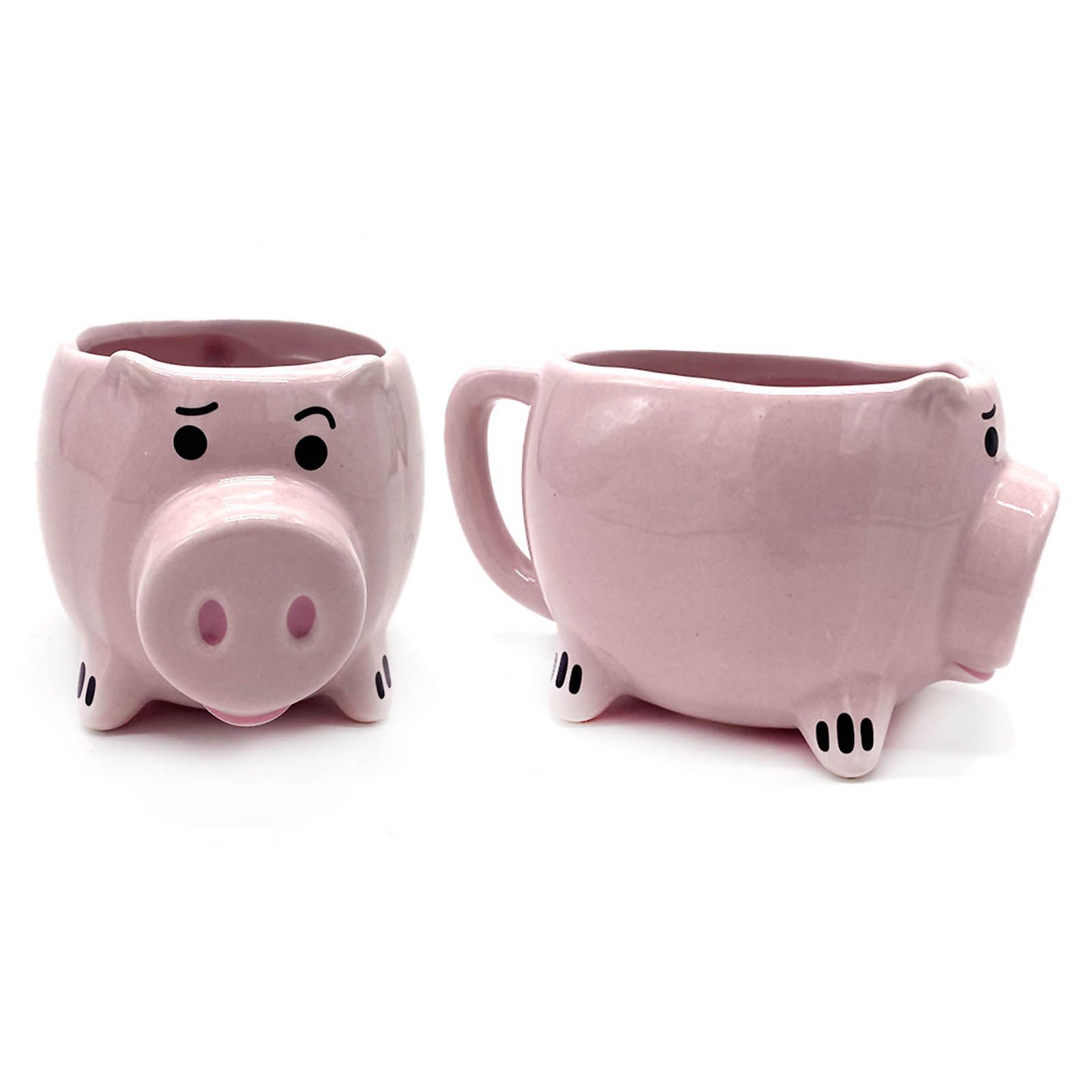 3D Pig Coffee Mug Novelty Pink Cute Pig Ceramic Coffee Tea Mug Funny Porcelain view 7
