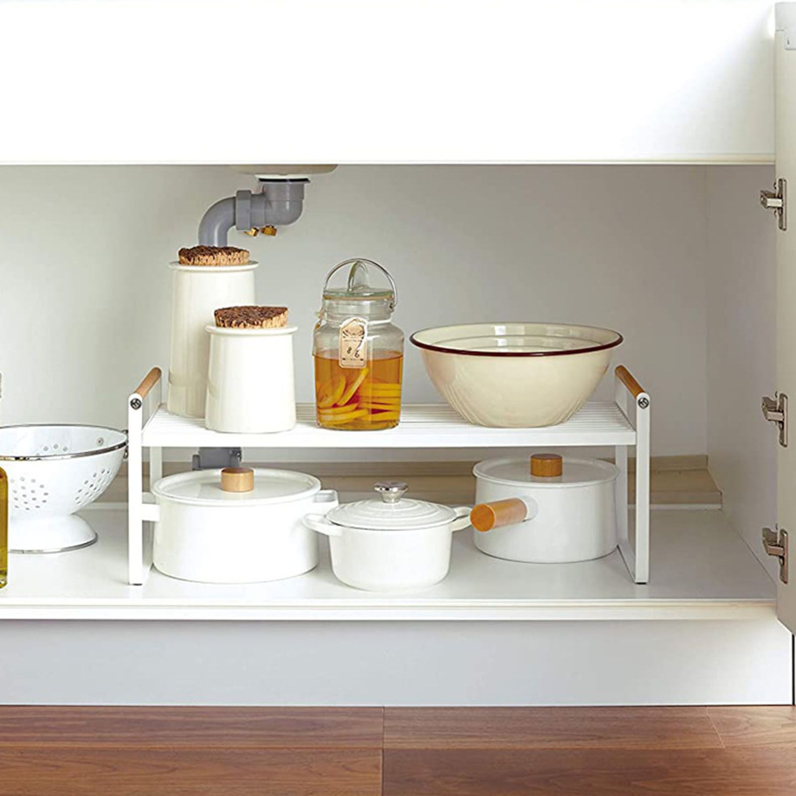 Cabinet Storage Shelf Rack Layered Storage Easy to Install Multifunction view 11