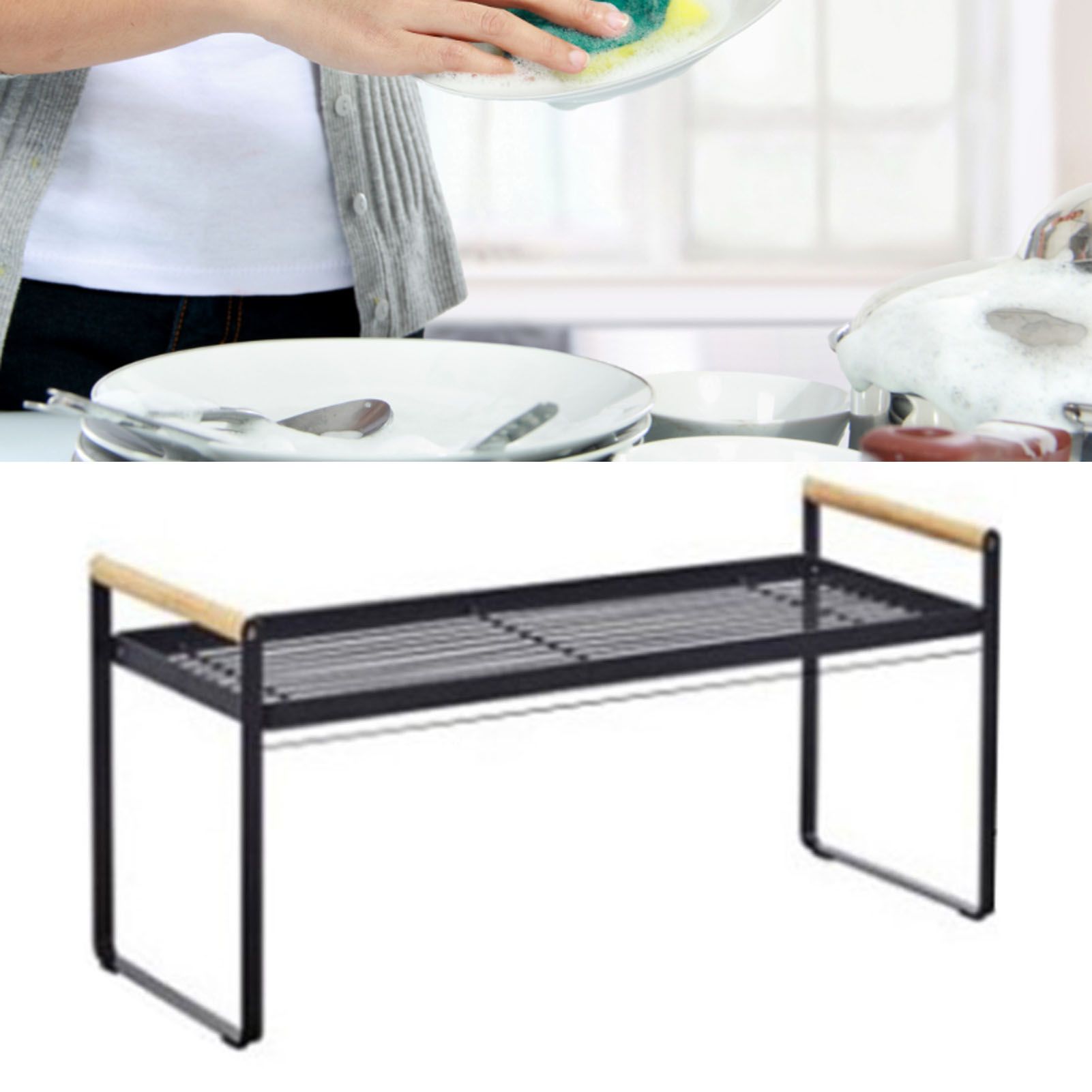 Cabinet Storage Shelf Rack Layered Storage Easy to Install Multifunction view 5