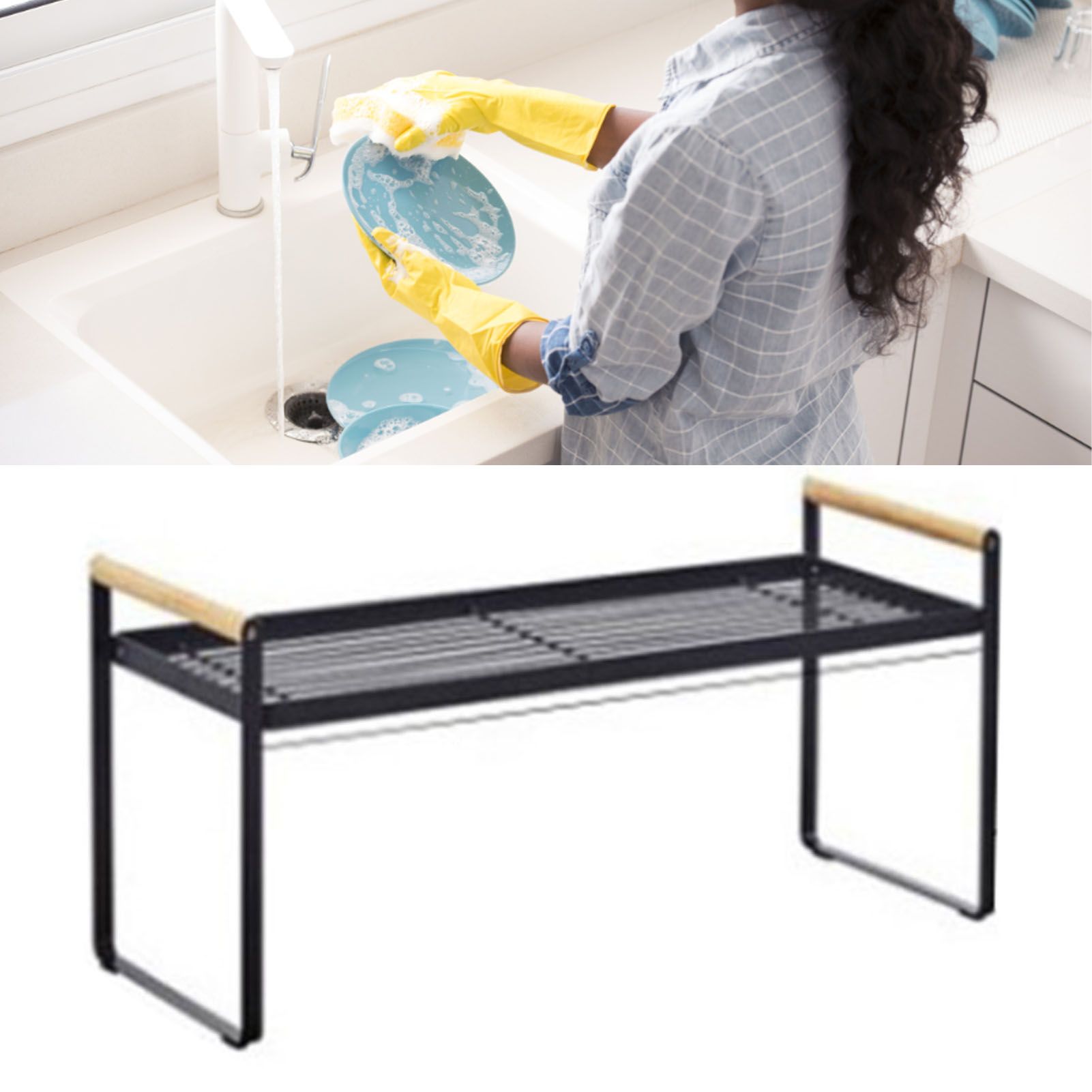 Cabinet Storage Shelf Rack Layered Storage Easy to Install Multifunction view 6