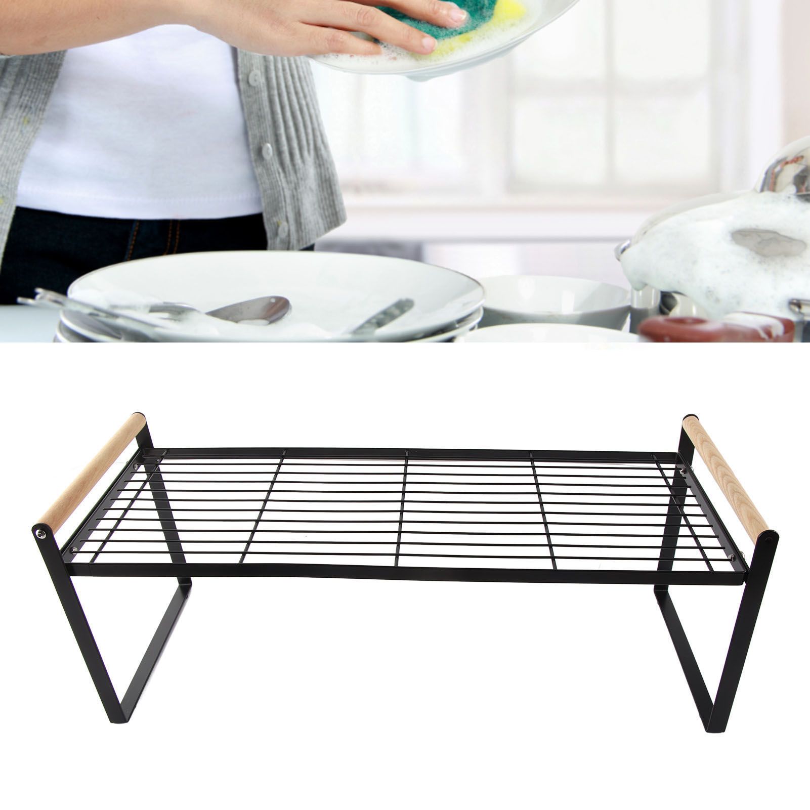 Cabinet Storage Shelf Rack Layered Storage Easy to Install Multifunction view 5