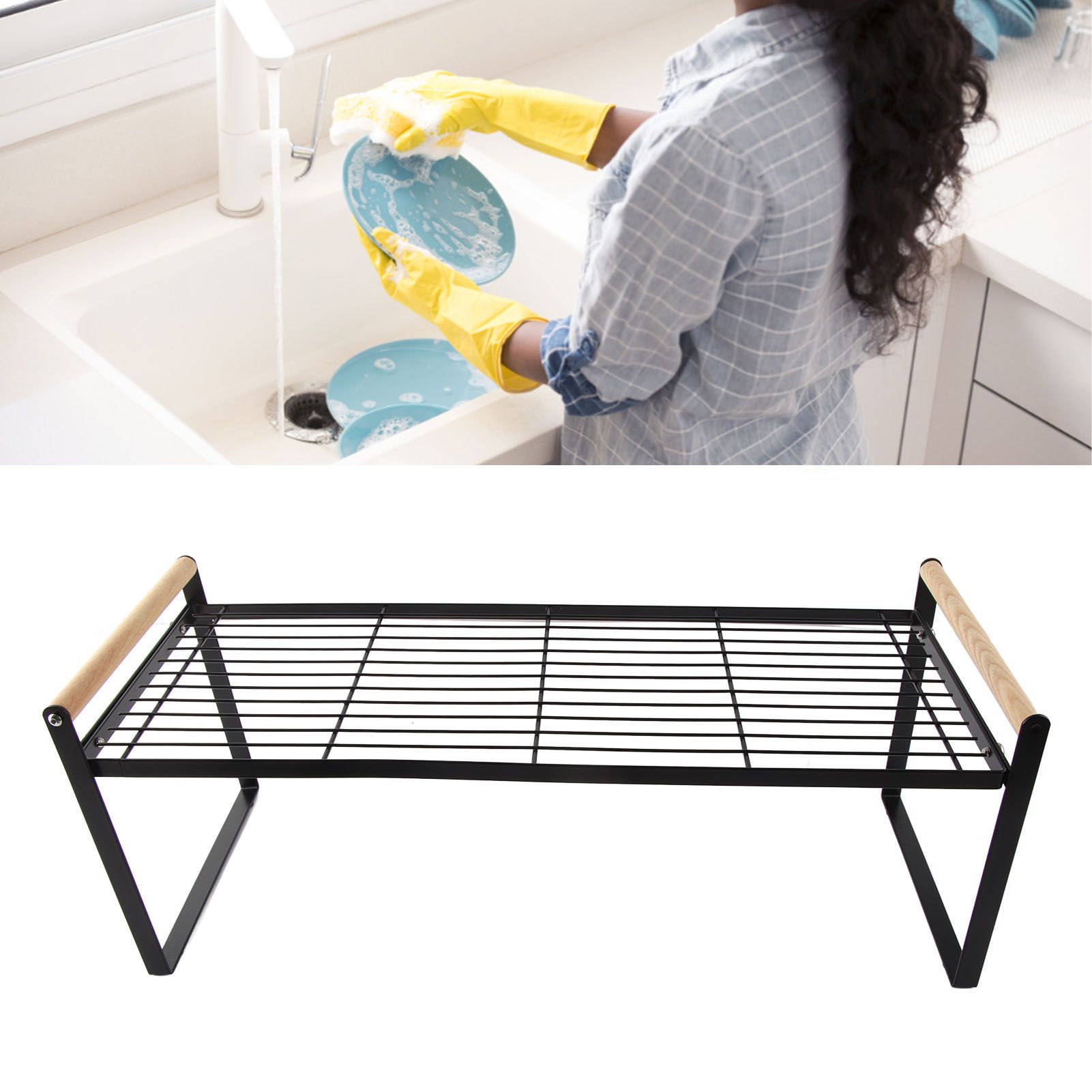 Cabinet Storage Shelf Rack Layered Storage Easy to Install Multifunction view 6