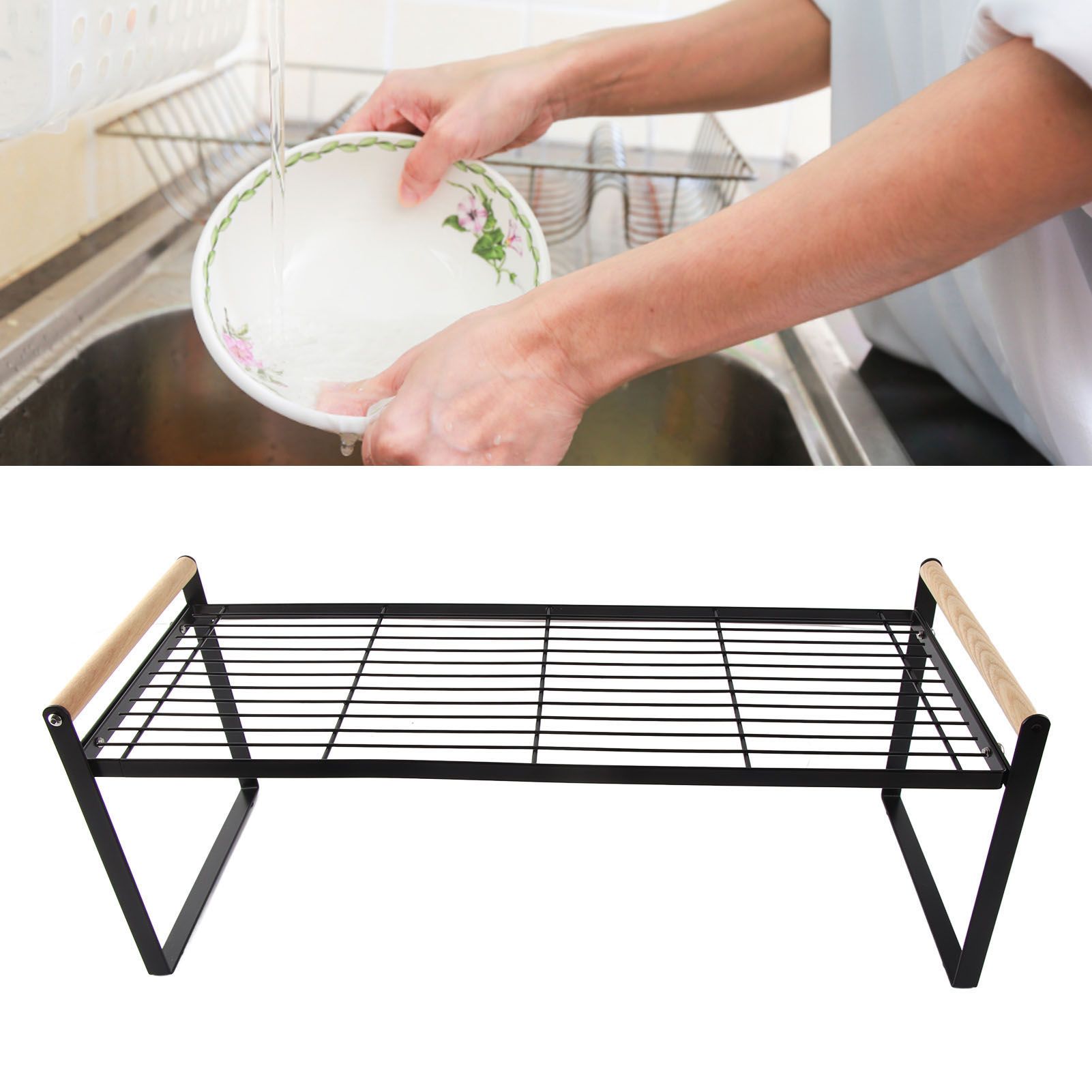 Cabinet Storage Shelf Rack Layered Storage Easy to Install Multifunction view 9