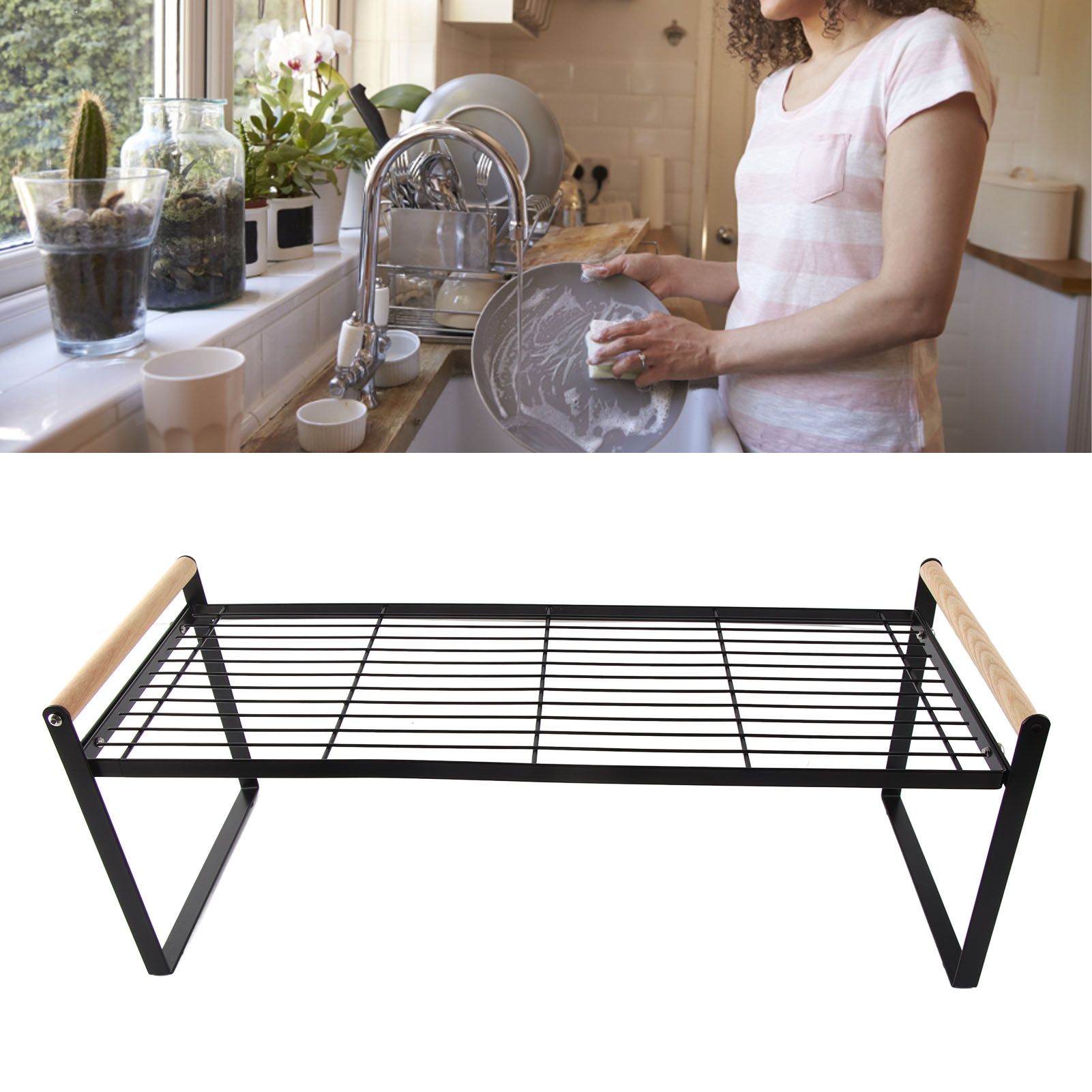Cabinet Storage Shelf Rack Layered Storage Easy to Install Multifunction view 11