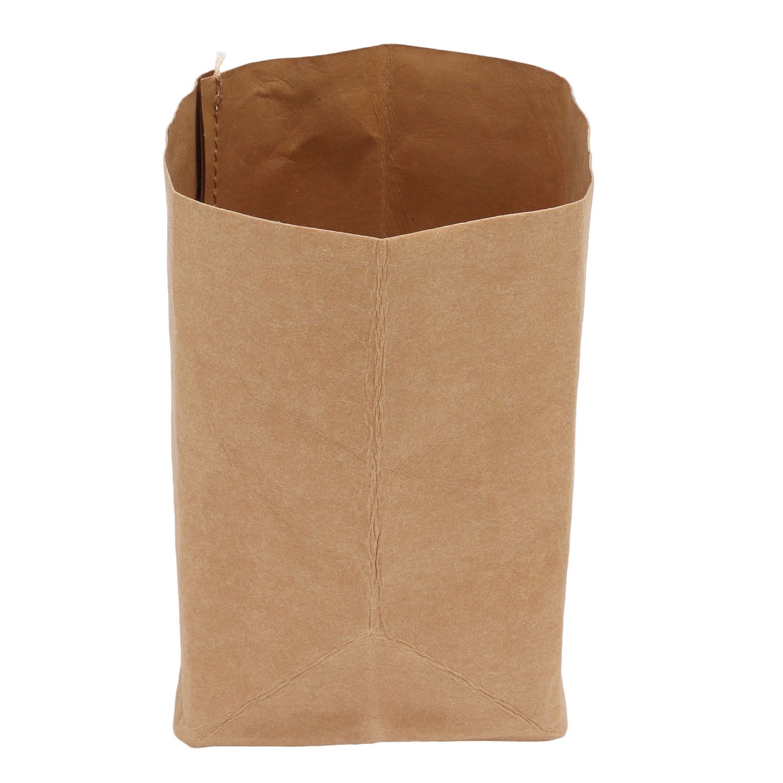 Washed Kraft Paper Bag Waterproof Flowerpot Food Storage Bag for Holding Food view 7