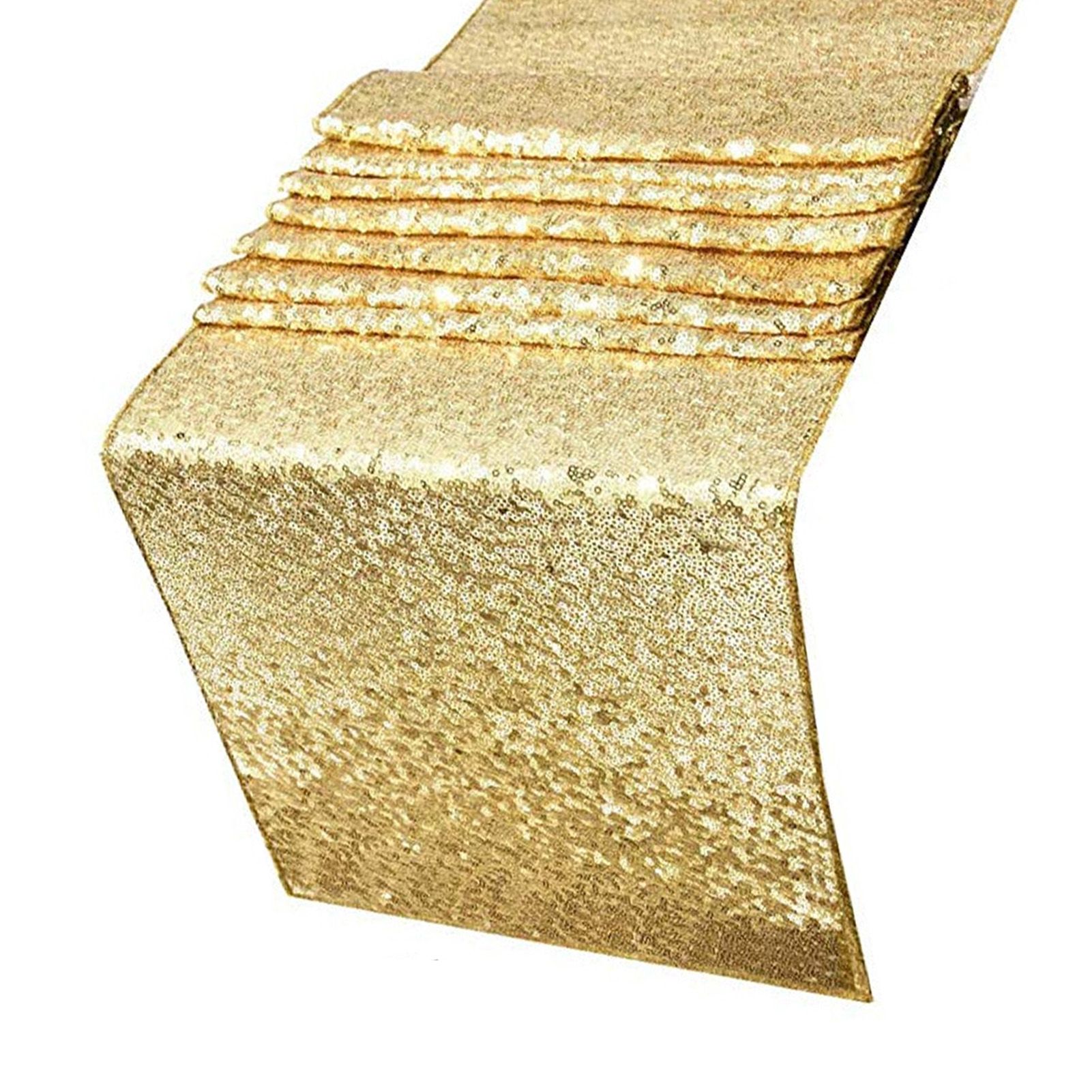 Tablecloth Polyester Fiber with Gold Sequins Table Cover for Table Home view 3