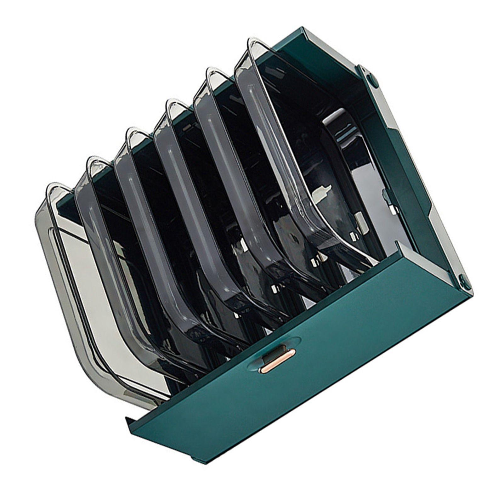 Kitchen Side Dishes Punch Free Foldable PET 6 Layers Wall Mounted Organization view 3