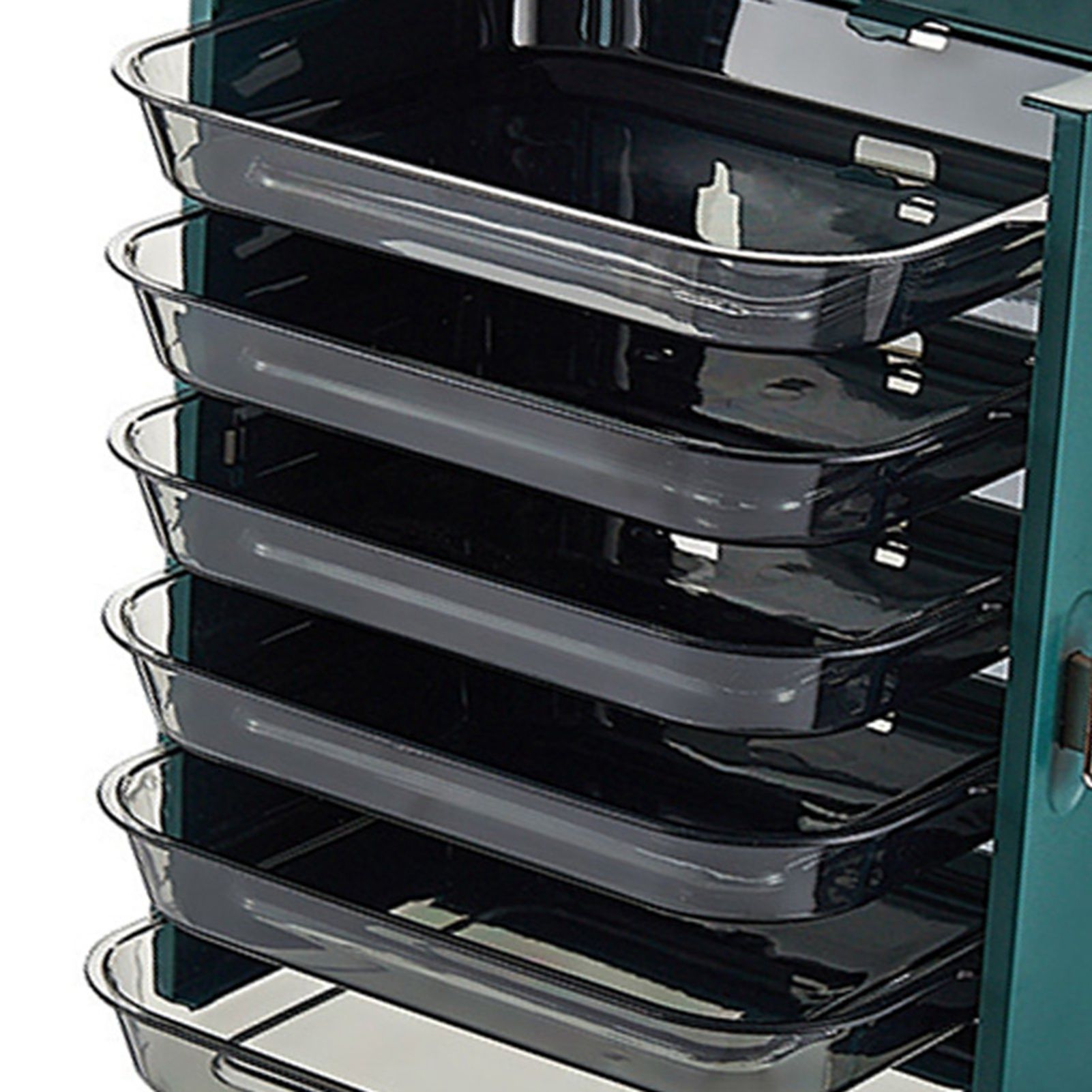 Kitchen Side Dishes Punch Free Foldable PET 6 Layers Wall Mounted Organization view 6
