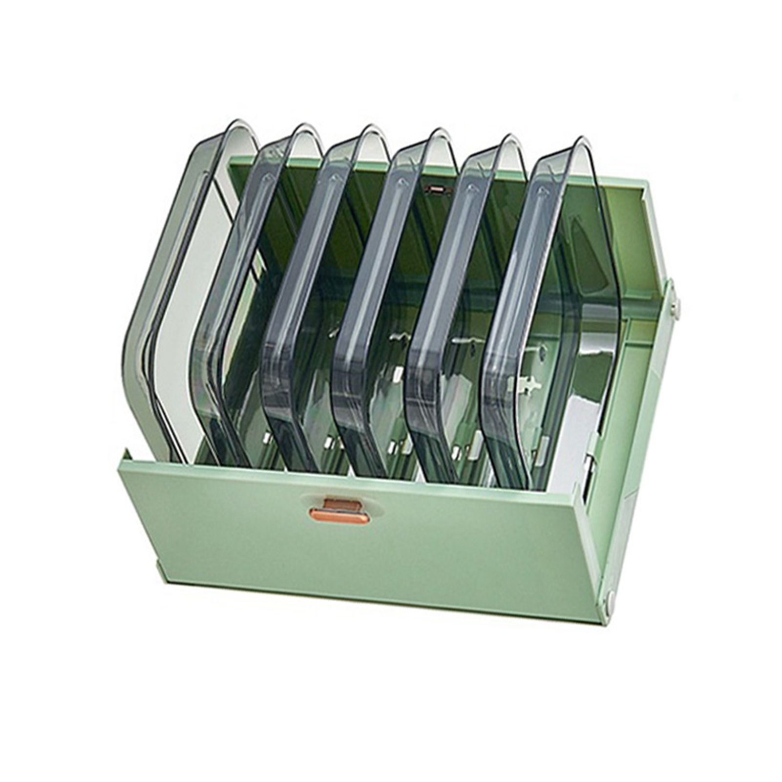 Kitchen Side Dishes Punch Free Foldable PET 6 Layers Wall Mounted Organization view 4