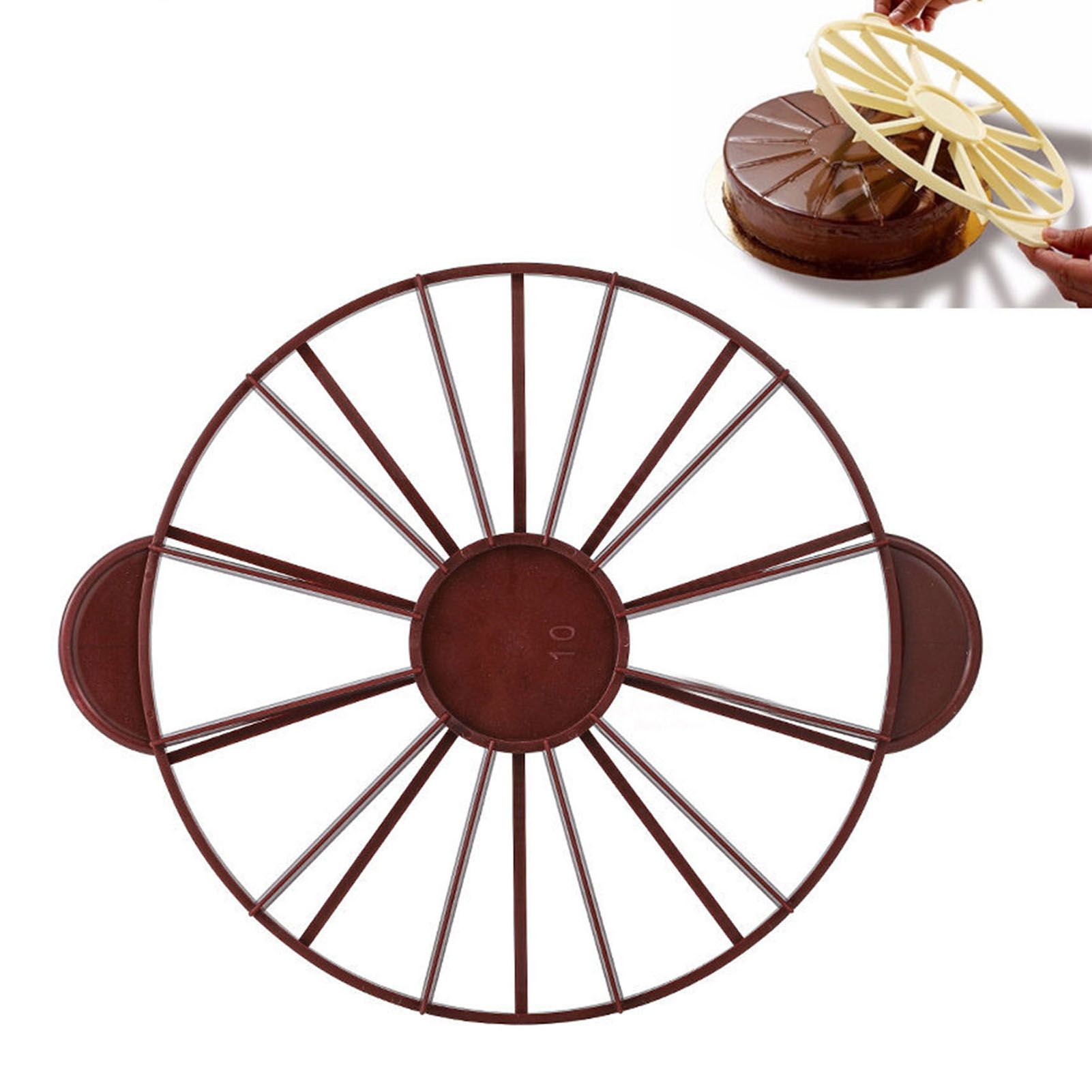 Cake Portion Marker Food Grade Round 10/12 Piece Cake Slice Marker Equal view 5