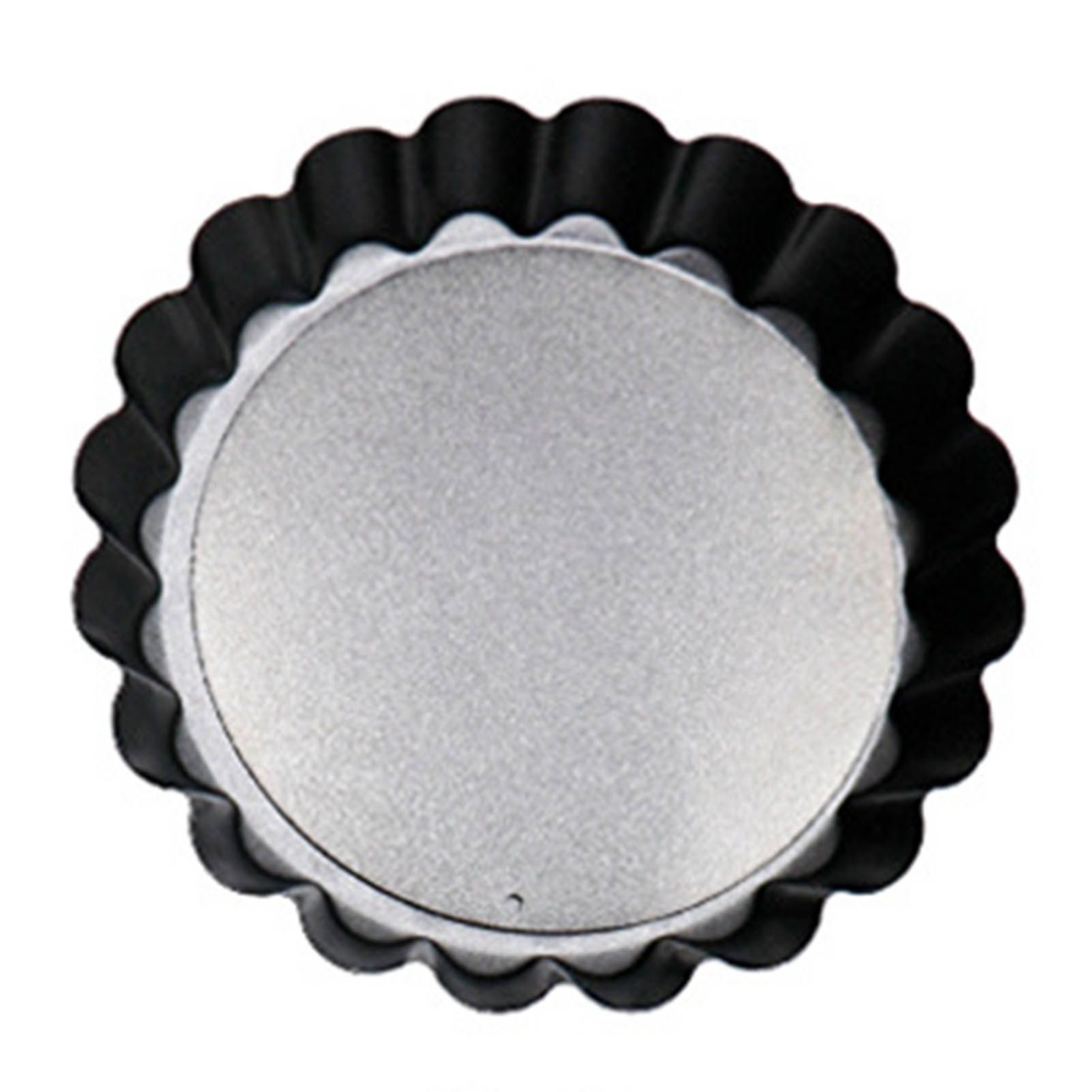 6 Pcs Mini Cake Mould with Removable Bottom 3 Inch Egg Tart Mould Muffin Pans view 3