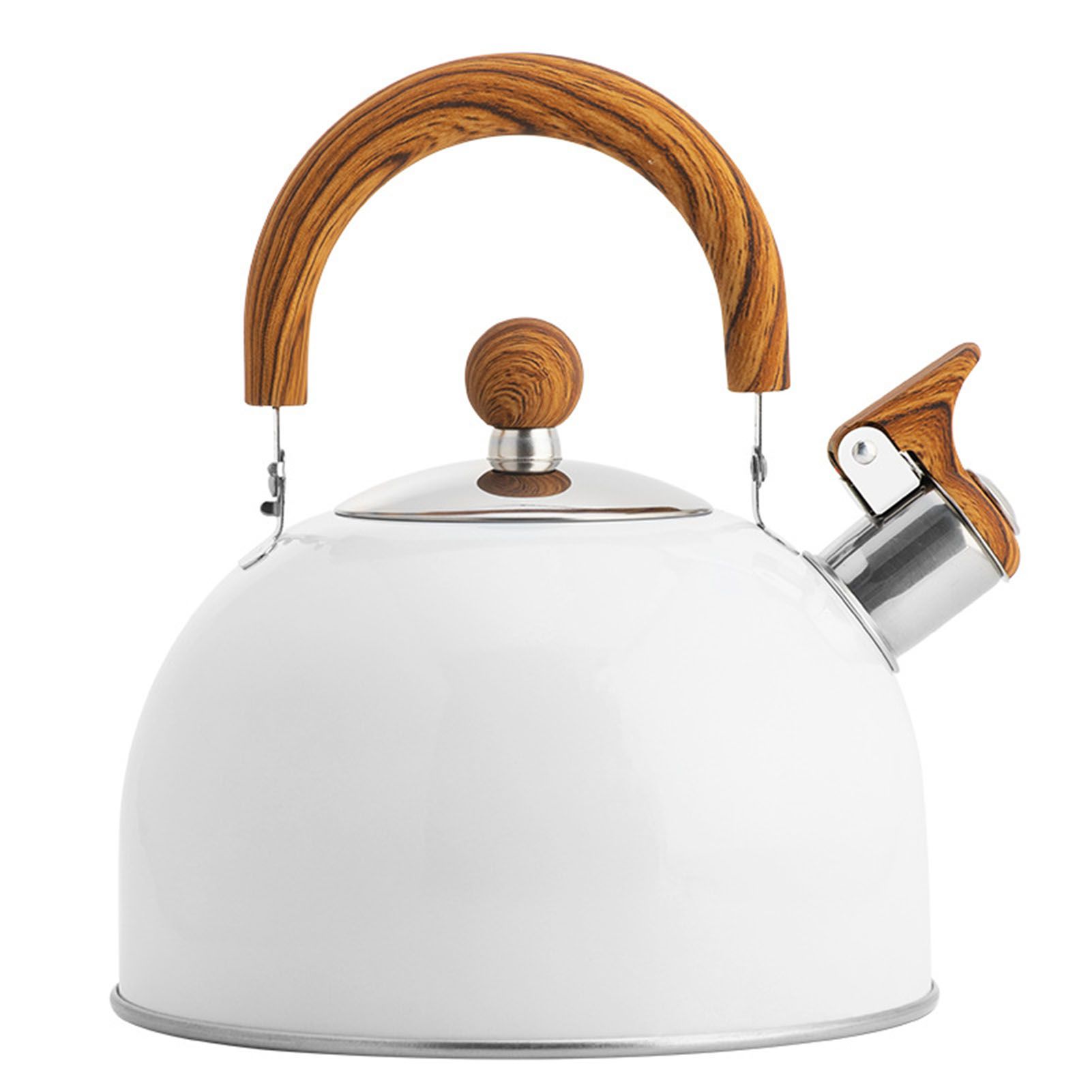 Whistle Kettle Stovetop Stainless Steel Foldable Handle Kitchen Supplies 2.5L view 2