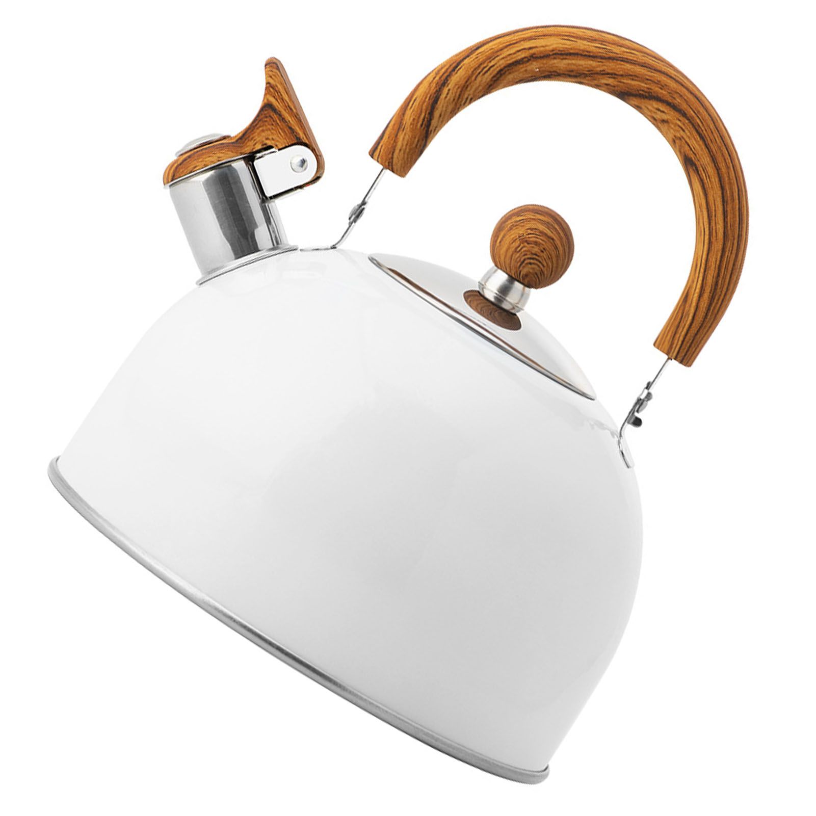 Whistle Kettle Stovetop Stainless Steel Foldable Handle Kitchen Supplies 2.5L view 4
