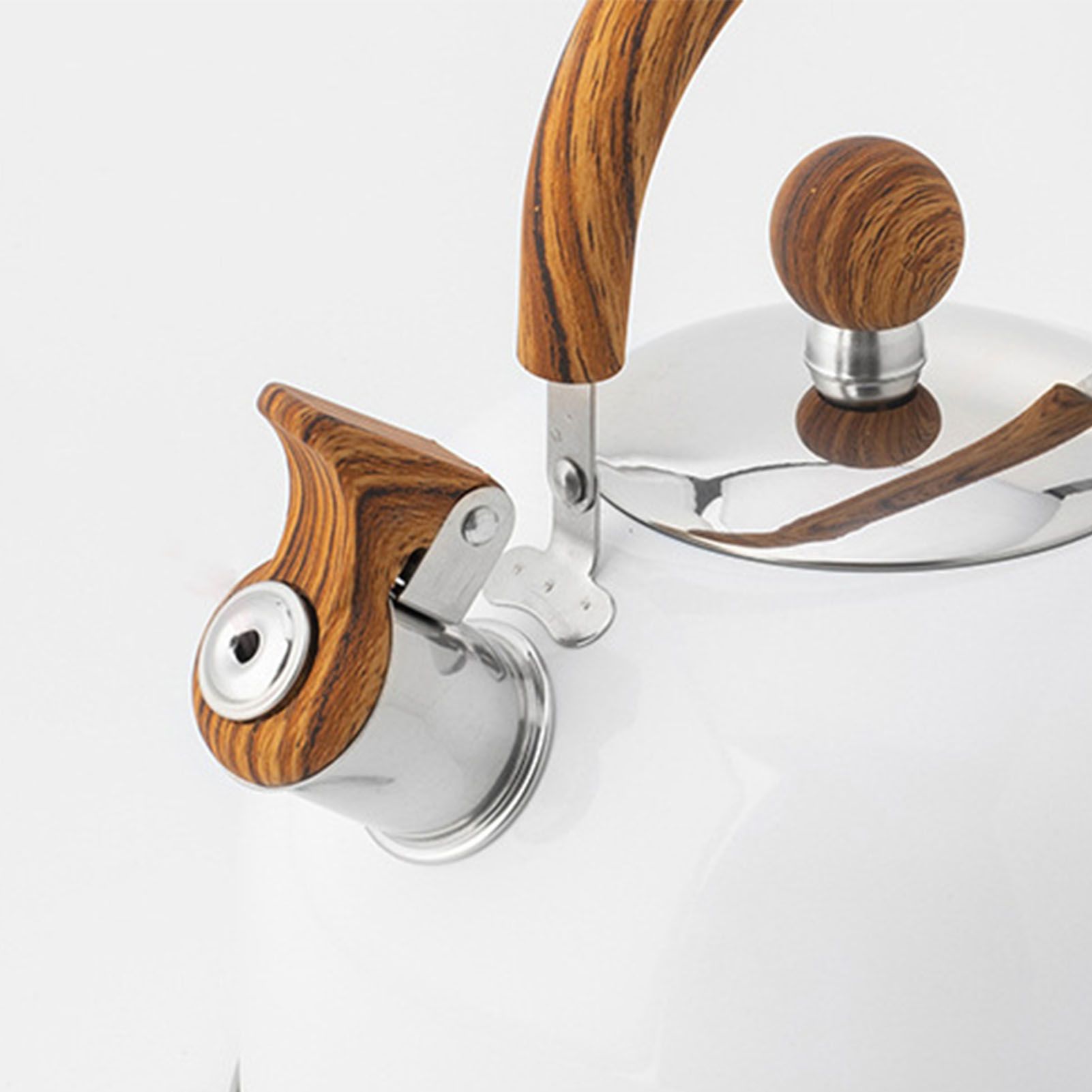 Whistle Kettle Stovetop Stainless Steel Foldable Handle Kitchen Supplies 2.5L view 8