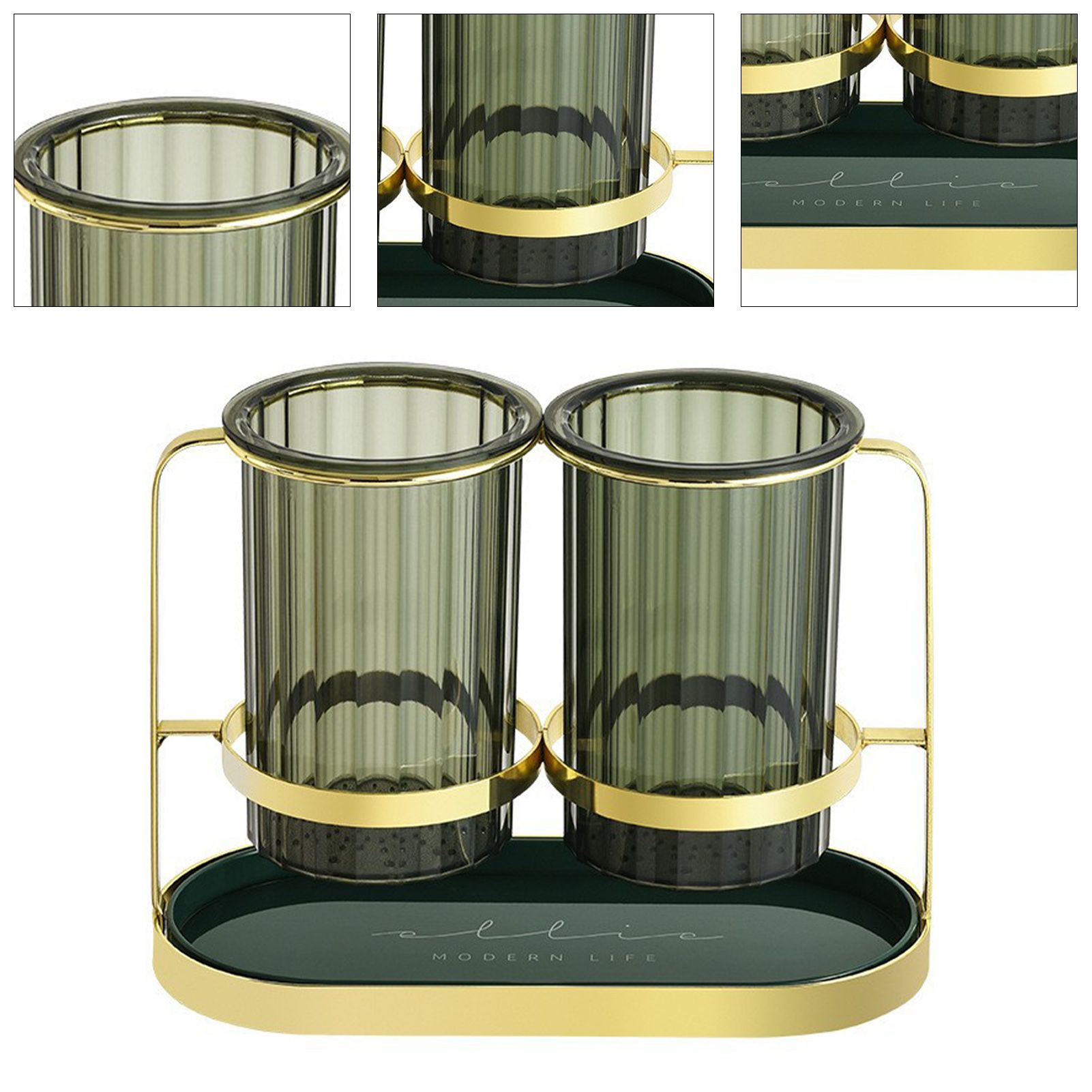 Chopsticks Drying Holder Iron PET Transparent Chopsticks Drying Caddy for view 2