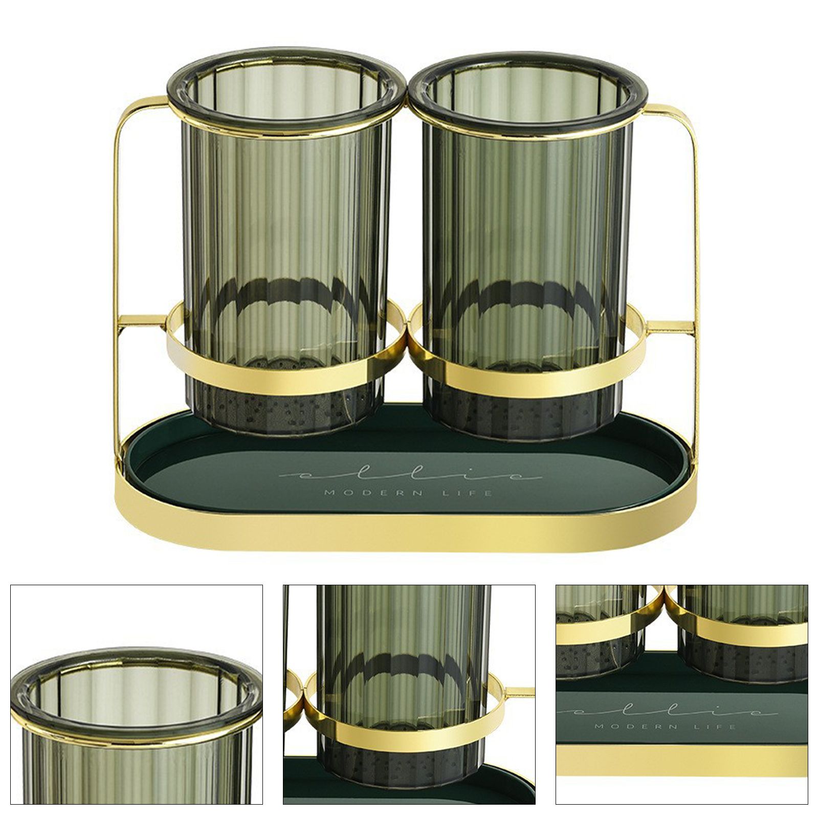 Chopsticks Drying Holder Iron PET Transparent Chopsticks Drying Caddy for view 3