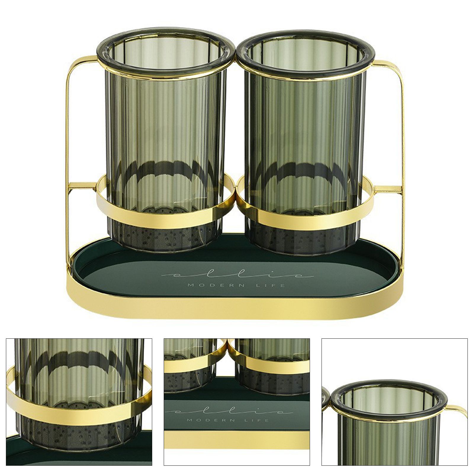 Chopsticks Drying Holder Iron PET Transparent Chopsticks Drying Caddy for view 4