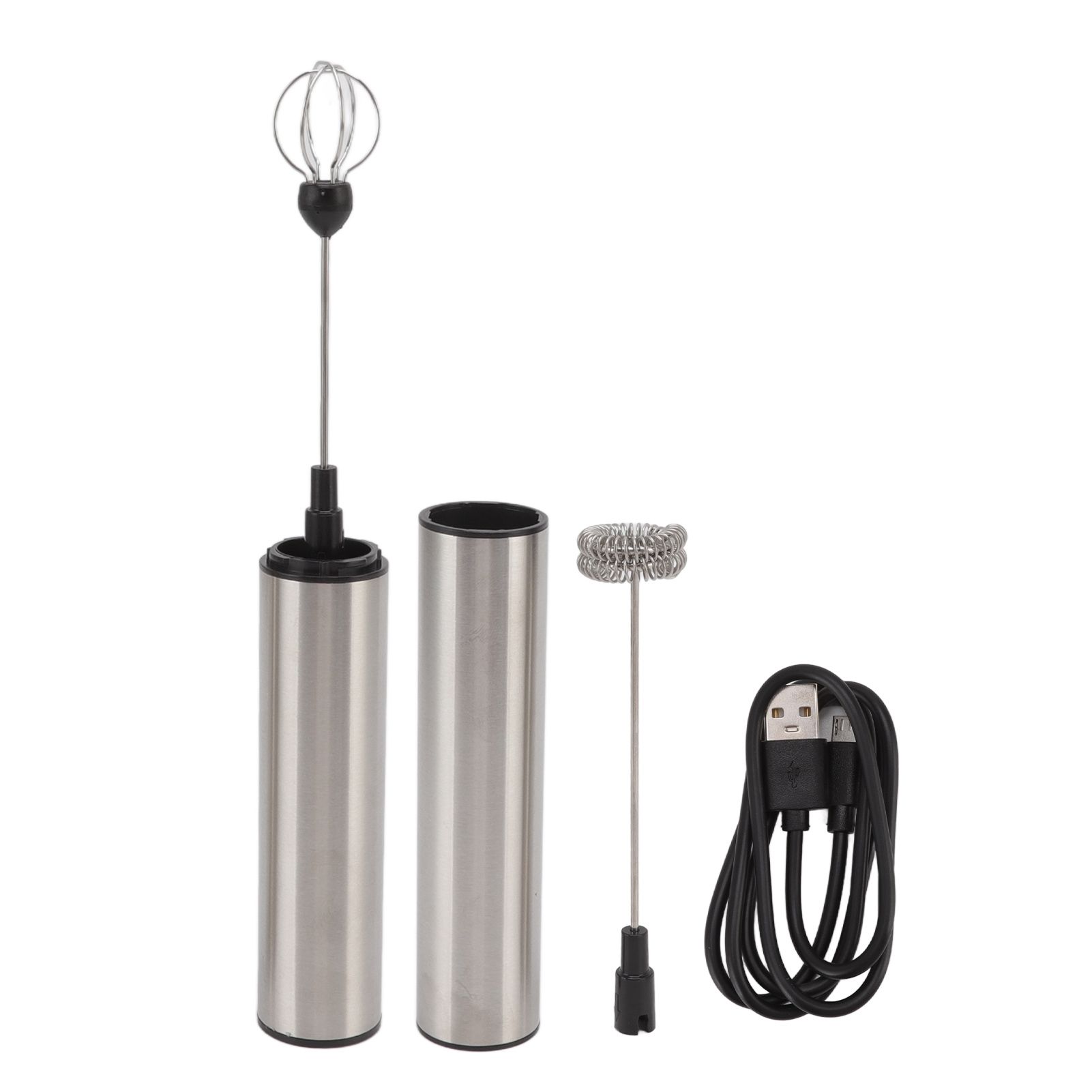 Electric Mini Blender Handheld Auto Stainless Steel Detachable Milk Foamer for