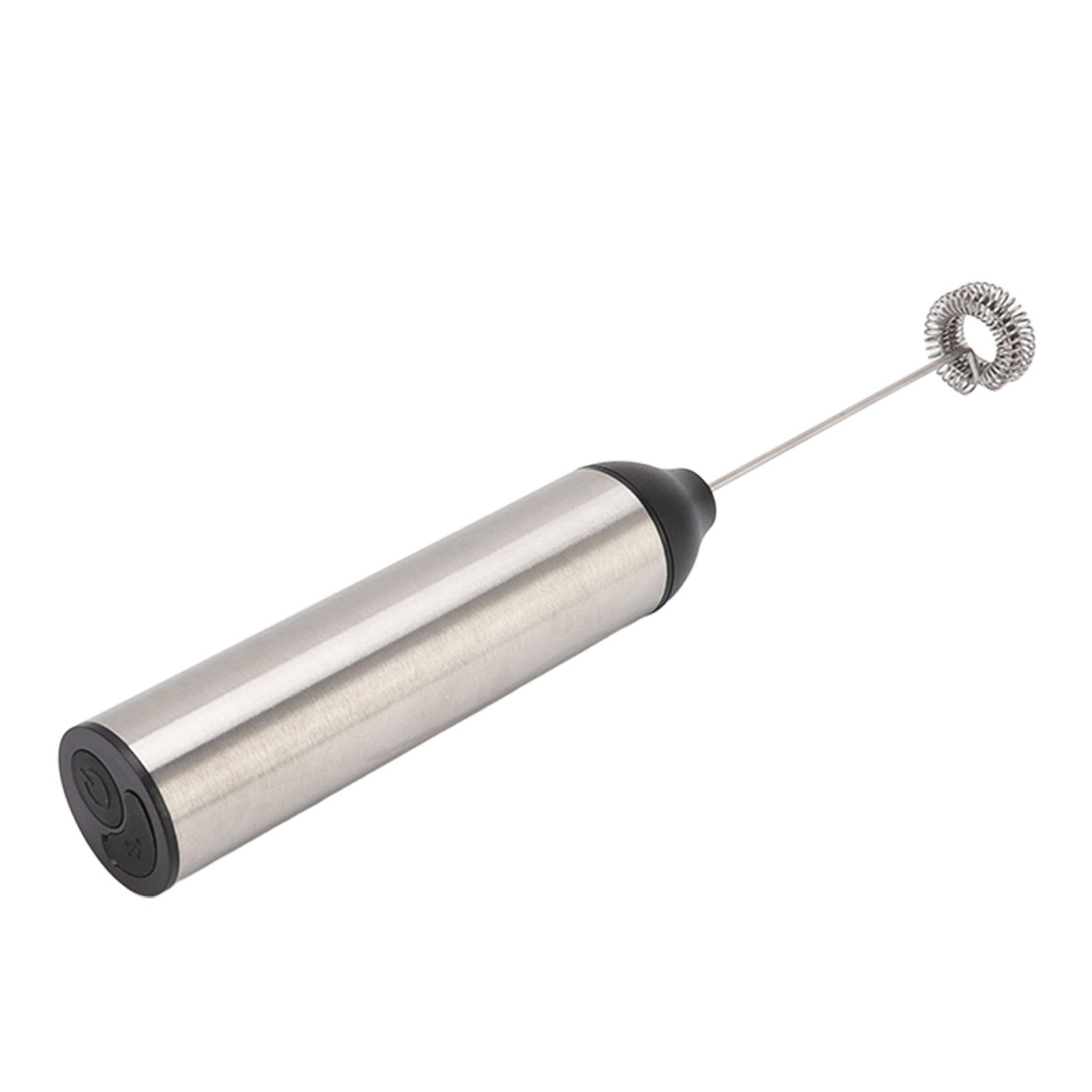 Handheld Milk Frother Lightweight Stainless Steel ABS Electric Whisk with 2 view 5