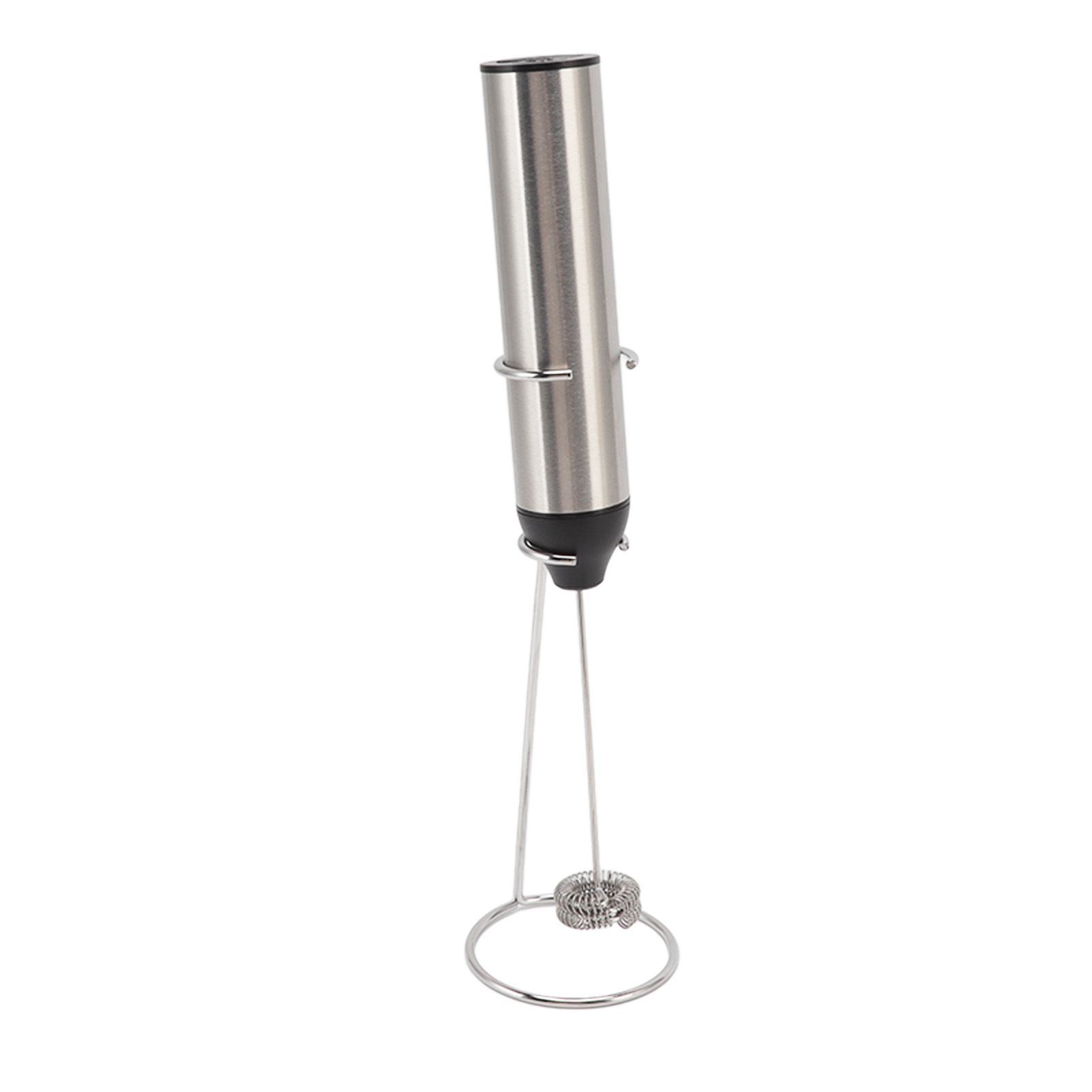 Handheld Milk Frother Lightweight Stainless Steel ABS Electric Whisk with 2 view 6
