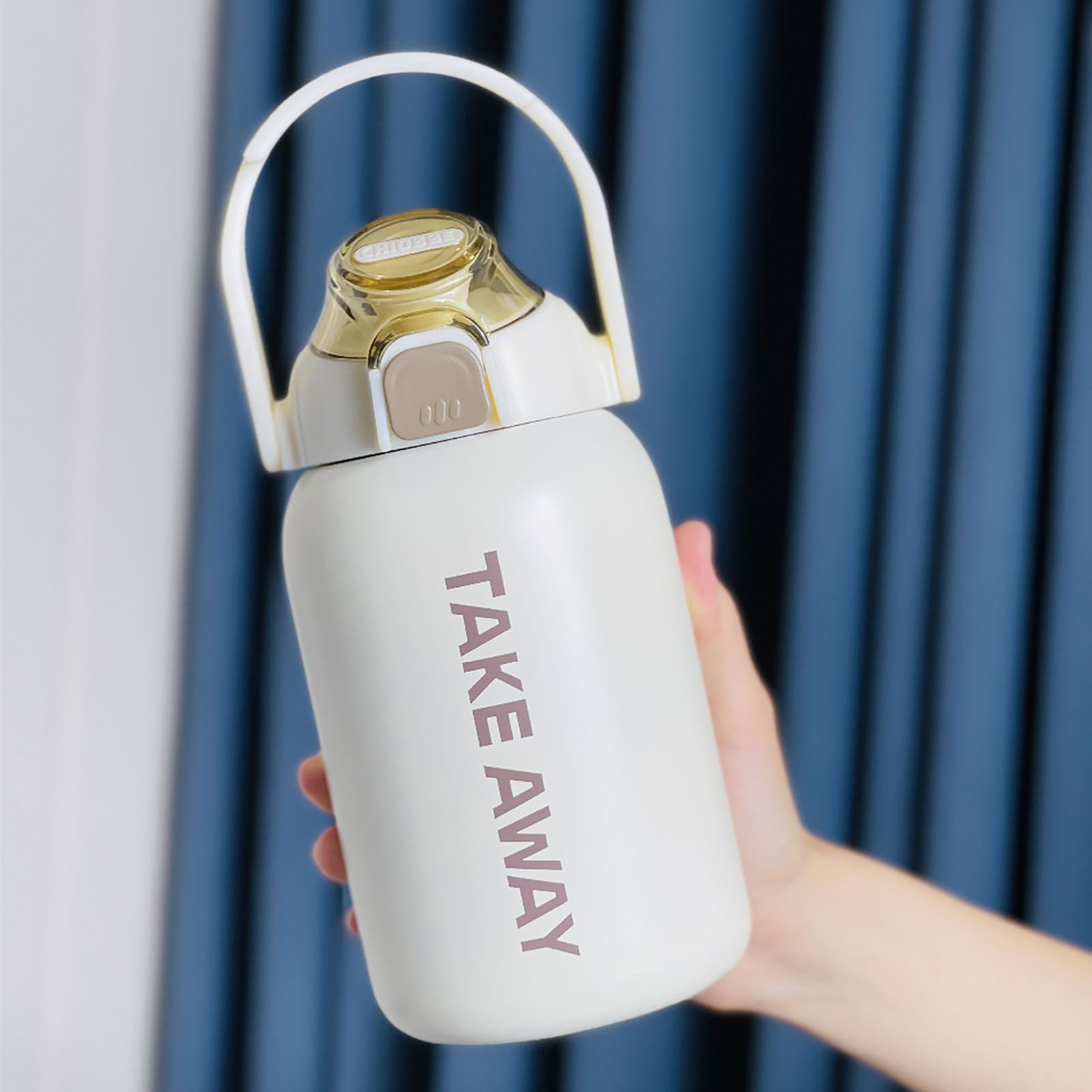 850ml Insulated Water Bottle Large Capacity with Bounce Cap Straw Winter view 11
