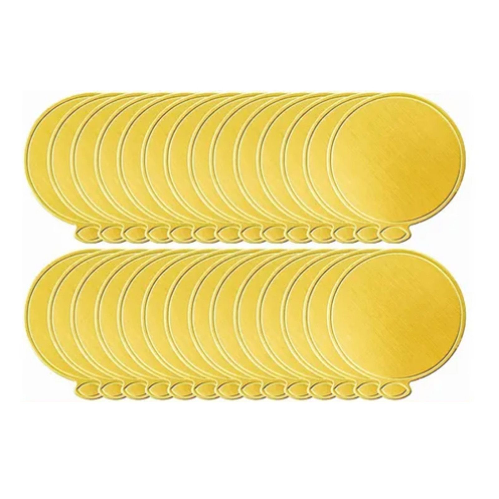 200Pcs Golden Cake Base Board 3.5in Round Cake Pad for Mini Cakes Muffins view 3